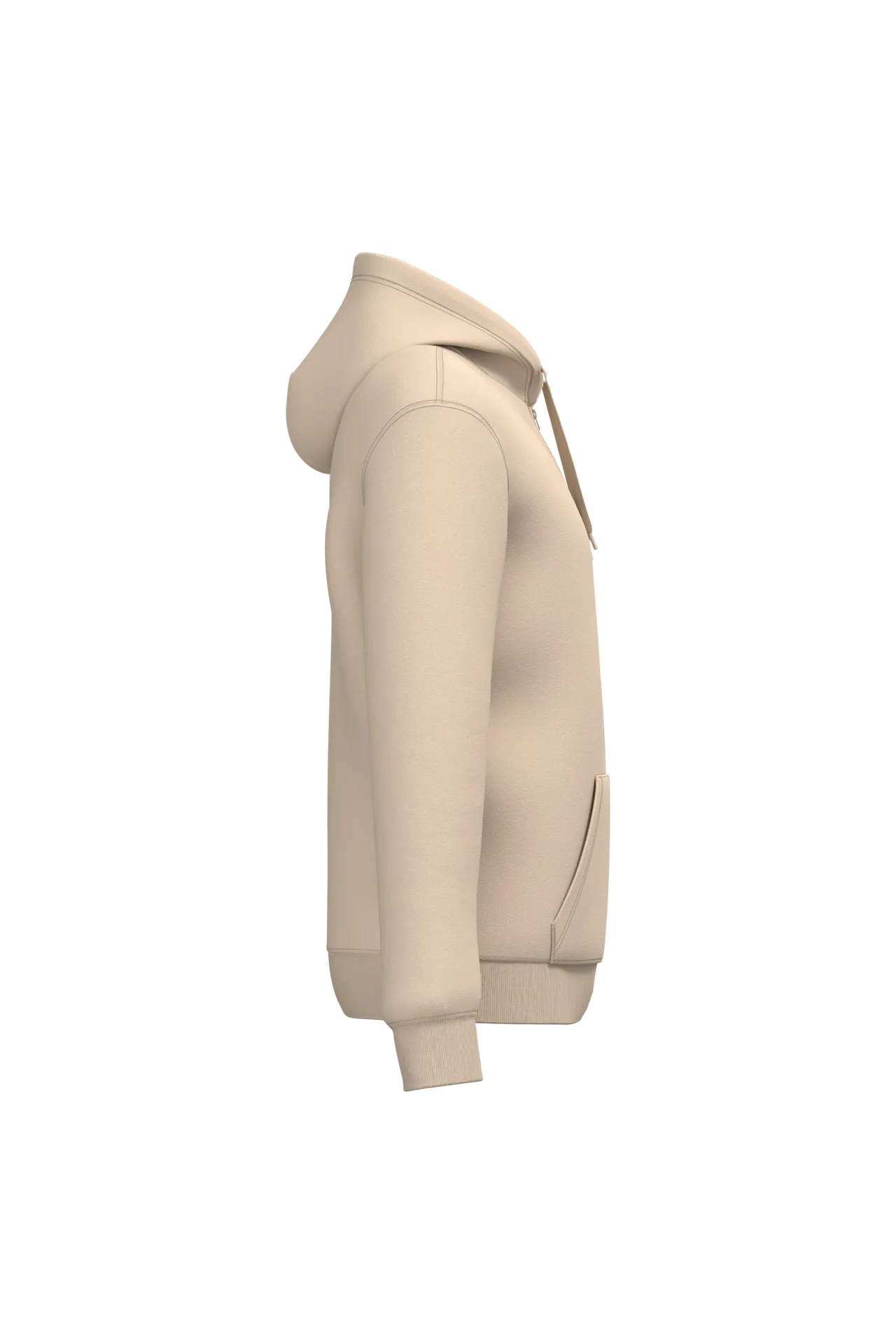 Recyceltes Unisex-Sweatshirt mit Reißverschluss und Kapuze