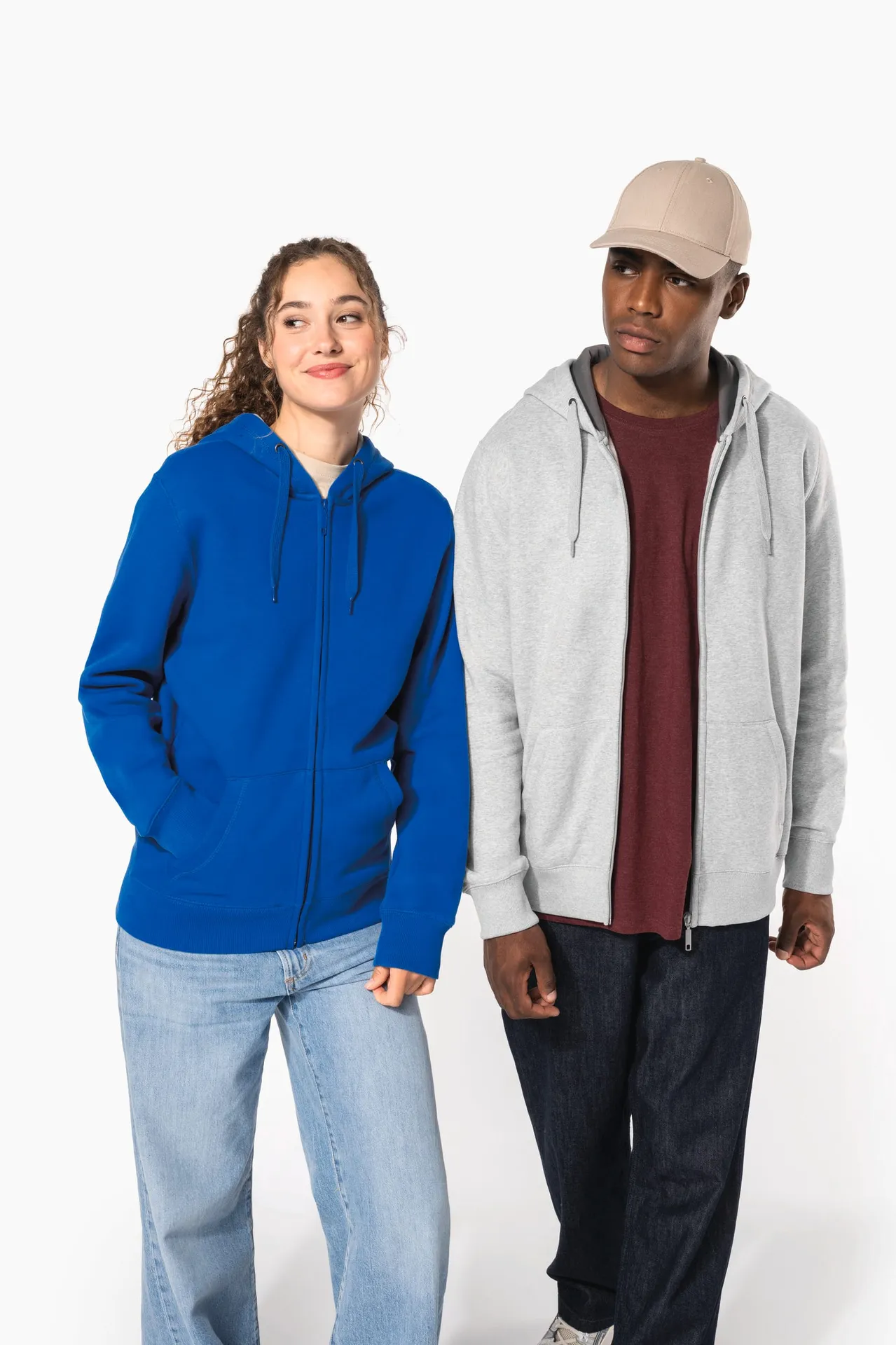 Kapuzensweatshirt mit Reißverschluss