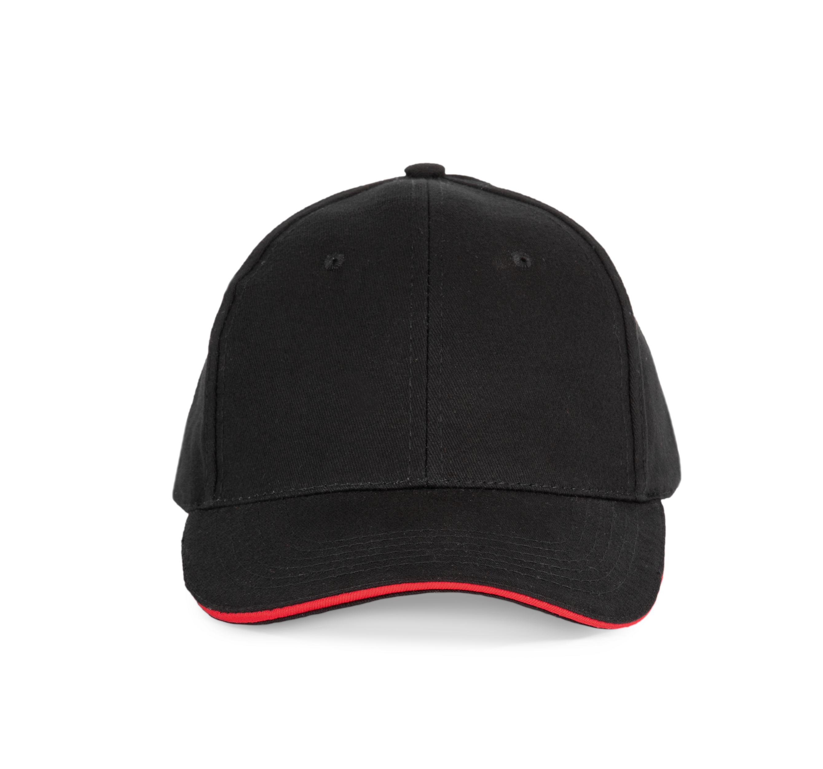 6-Panel-Kappe mit Kontrast-Sandwichschirm