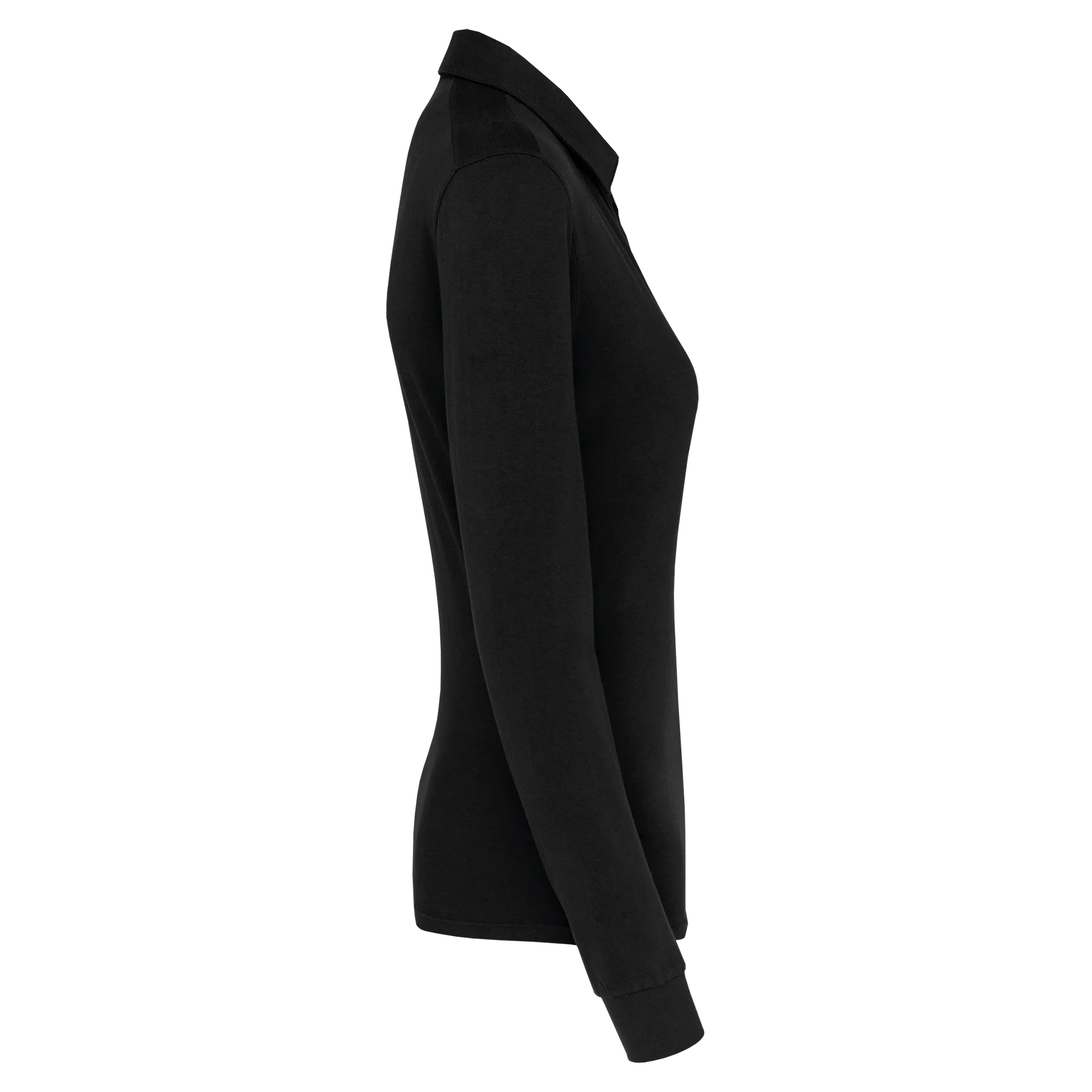 Langarm-Polohemd für Damen aus Jersey