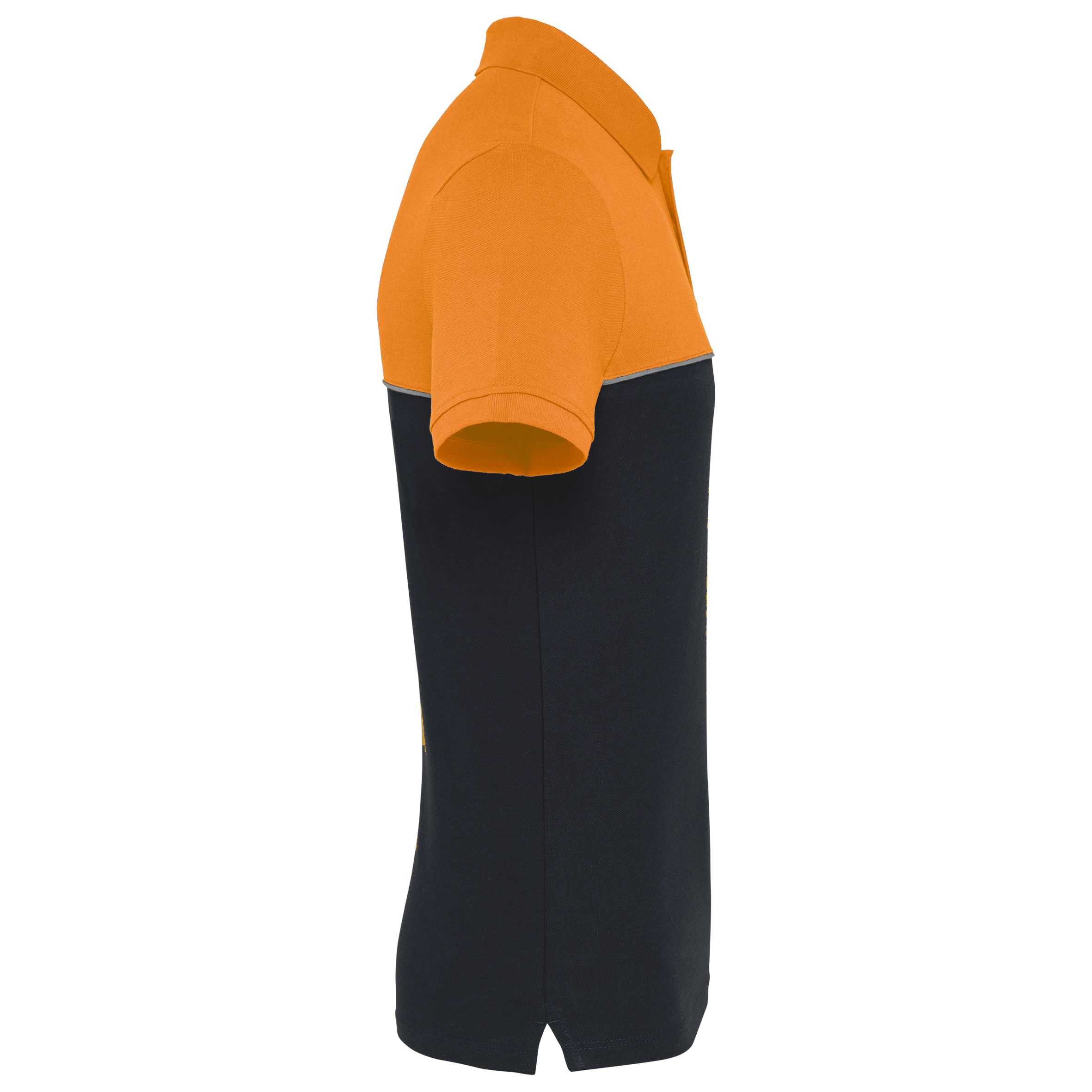 Zweifarbiges Kurzarm-Unisex-Polohemd