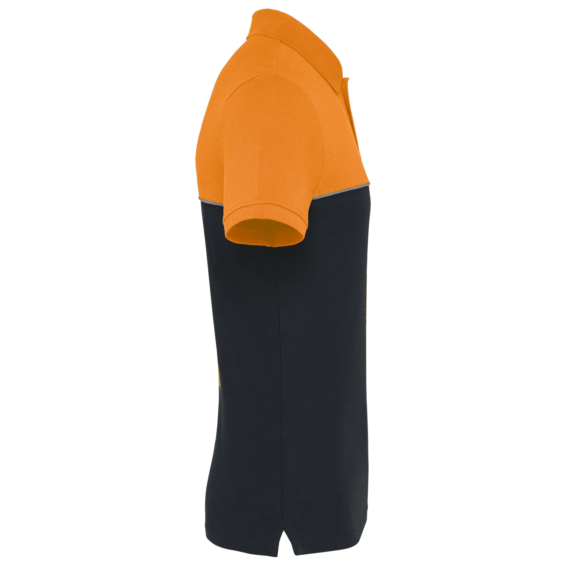 Zweifarbiges Kurzarm-Unisex-Polohemd
