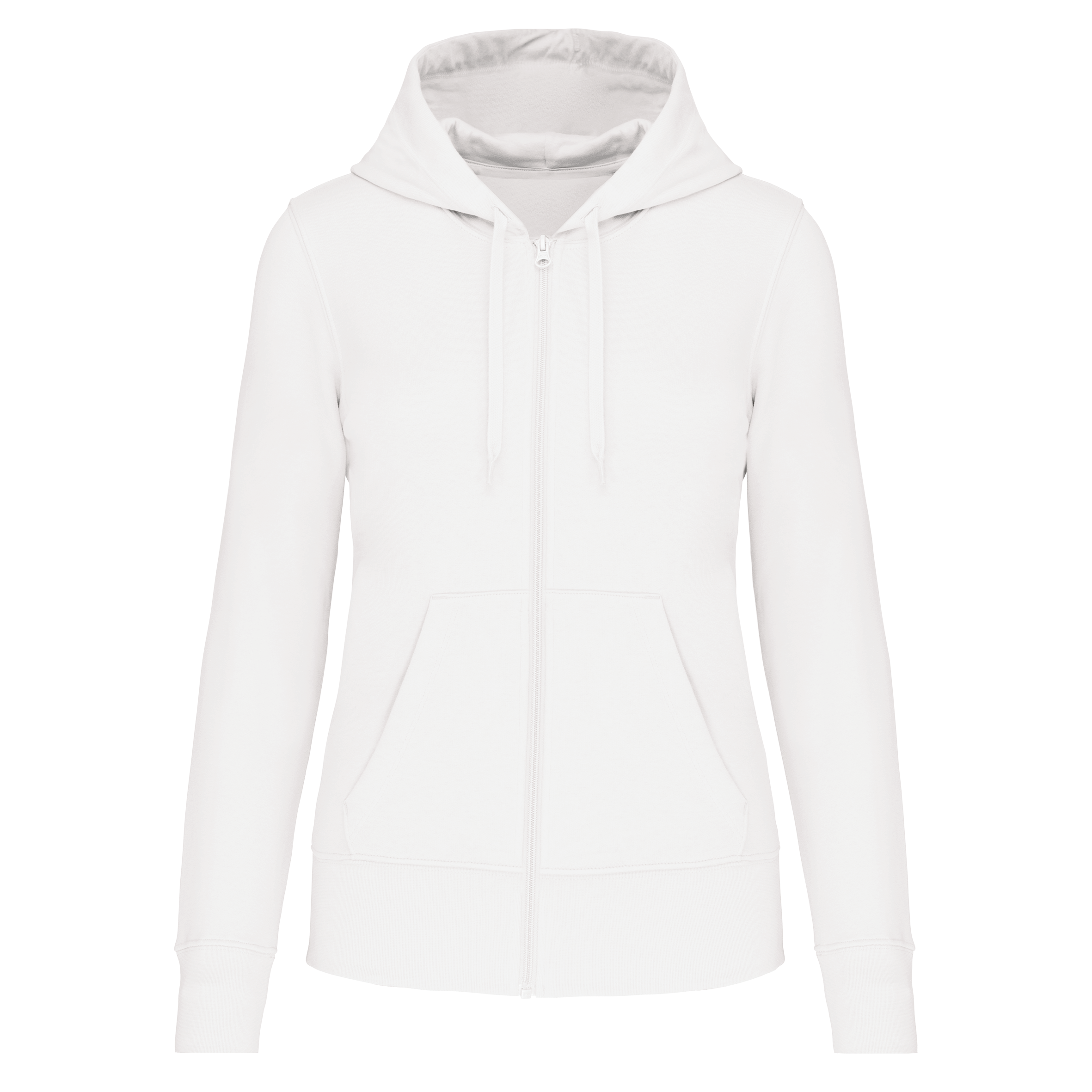 Umweltfreundliches Kapuzensweatshirt mit Reißverschluss Damen
