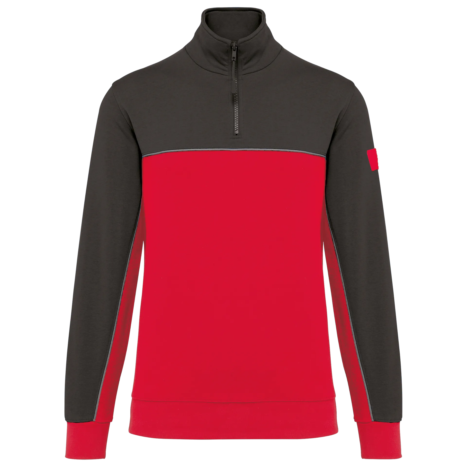 Umweltfreundliches Unisex-Sweatshirt mit Reißverschlusskragen
