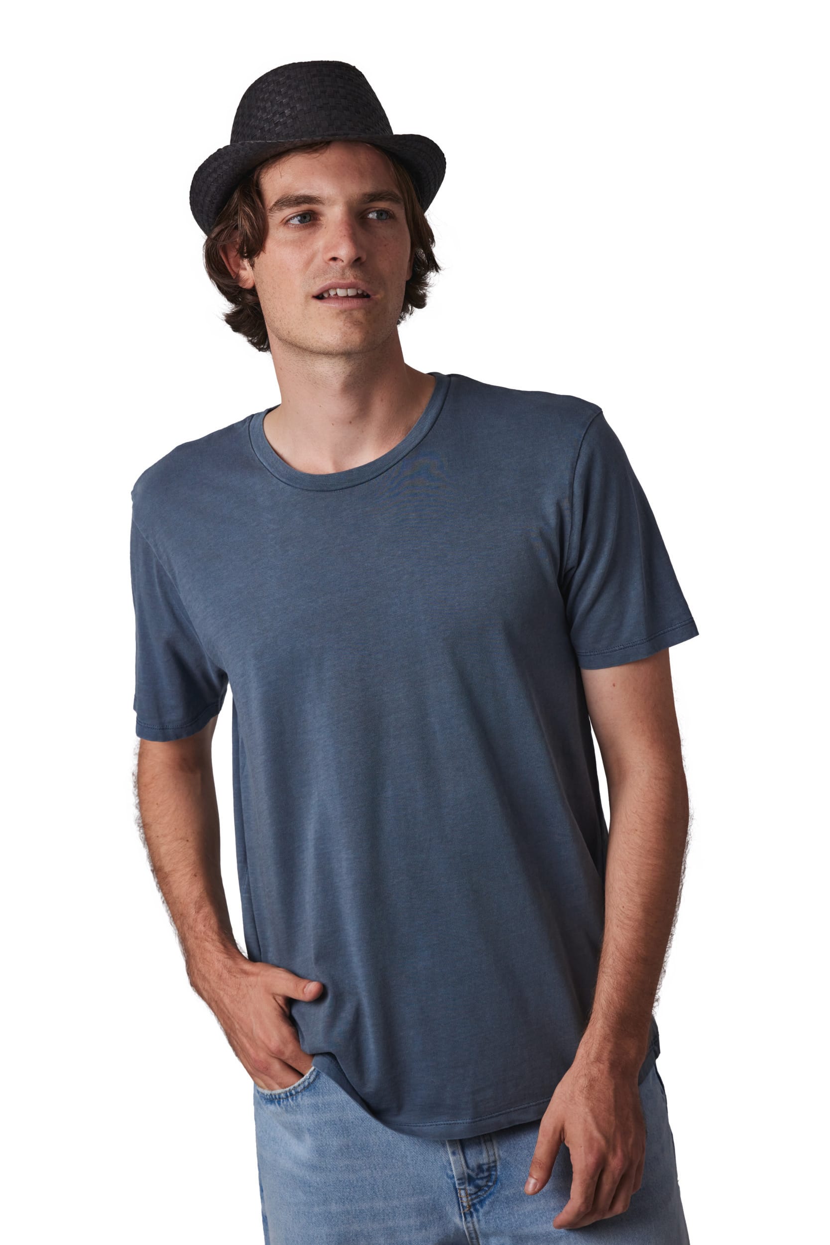 Strohhut im Panama-Retro-Stil