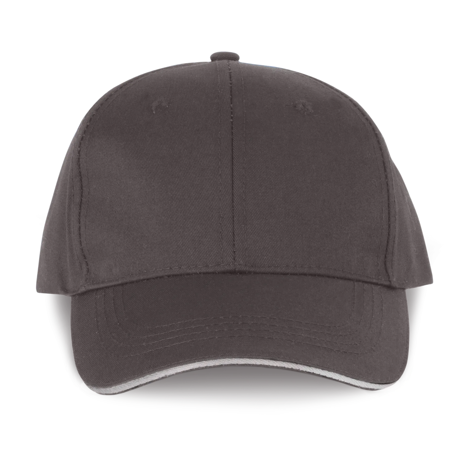 6-Panel-Cap mit Kontrast-Sandwichschirm