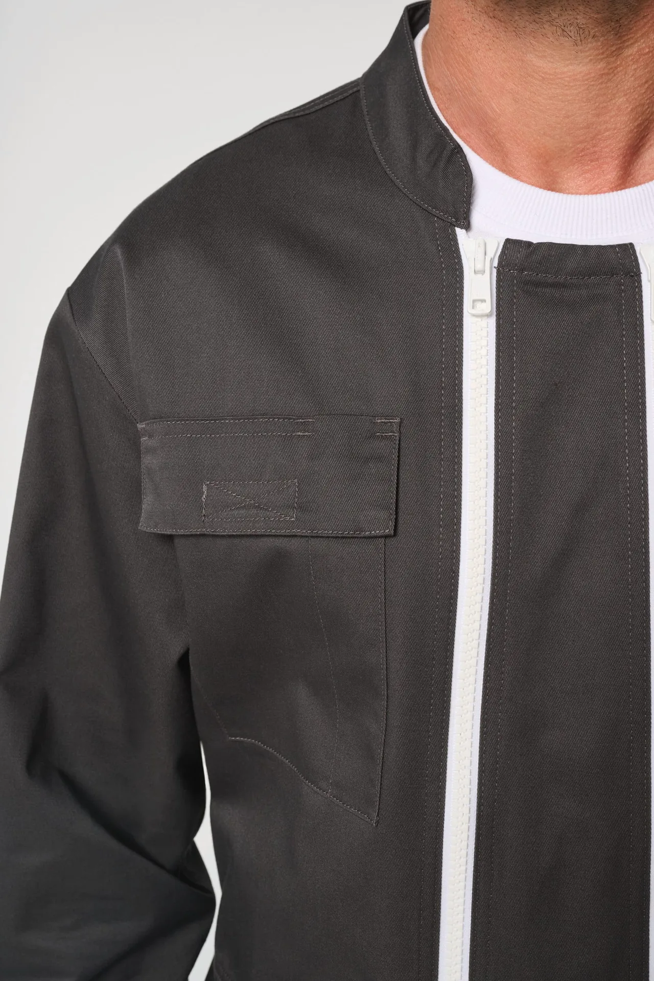 Unisex-Overall mit doppeltem Reißverschluss