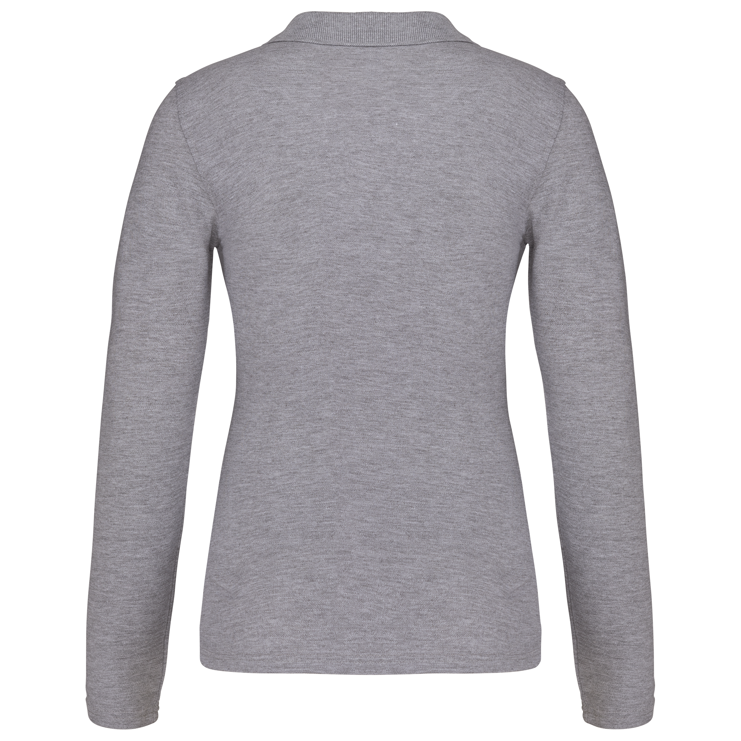 Damen Langarm-Polohemd. Baumwollpiqué