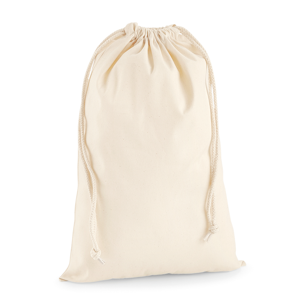 Kordelzugtasche aus Premium-Baumwolle