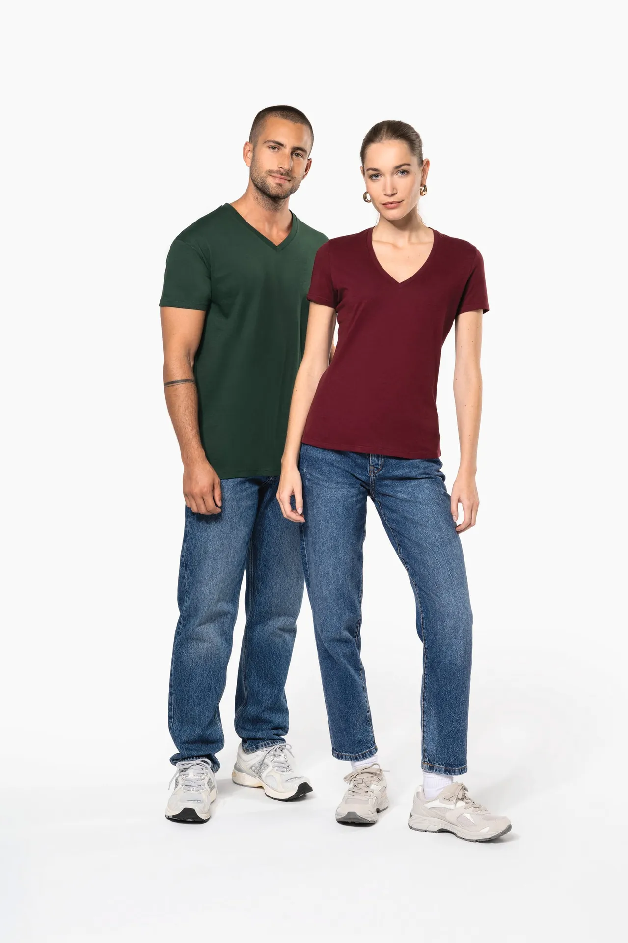 Damen-T-Shirt BIO150 IC mit V-Ausschnitt