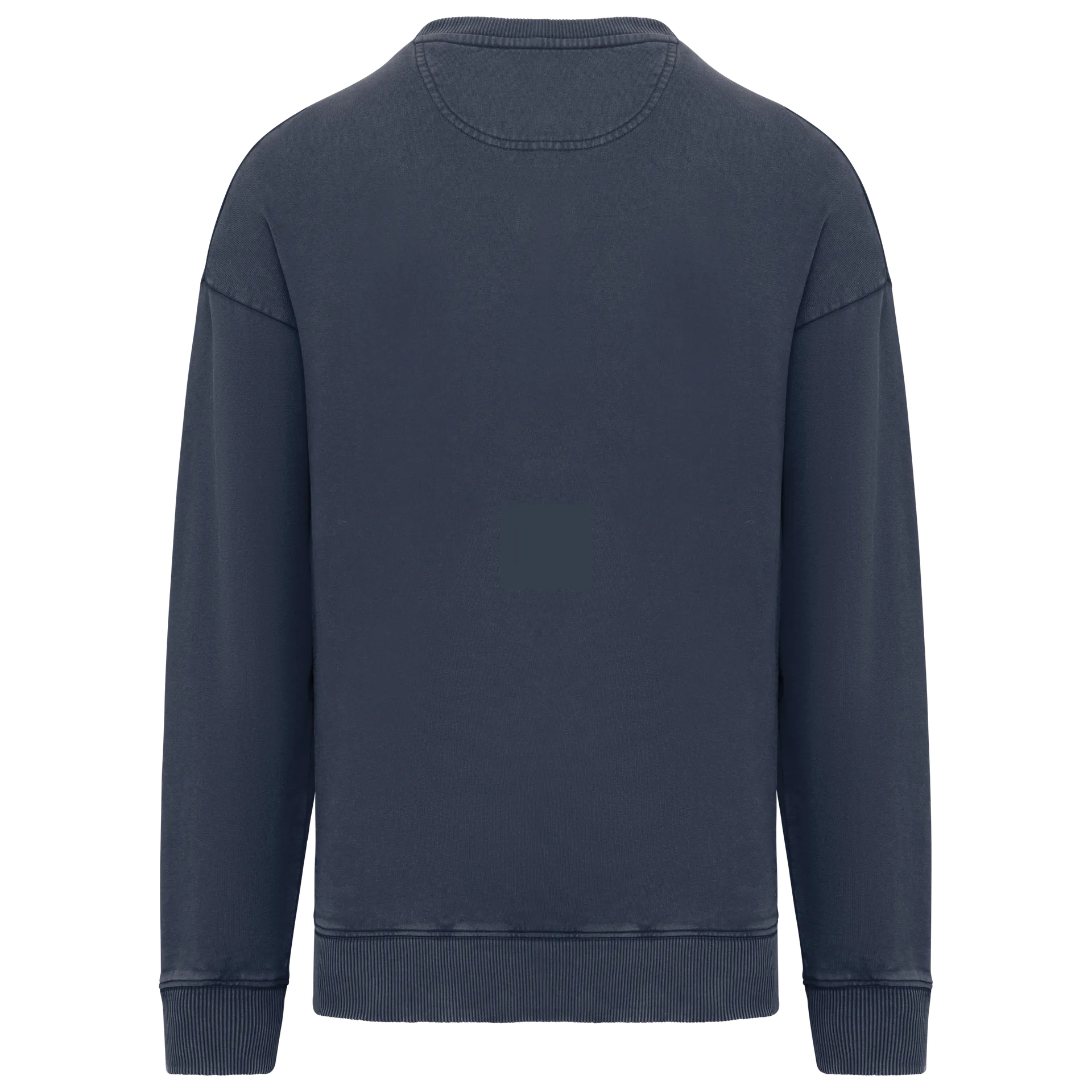 Ausgewaschenes umweltfreundliches Oversize Unisex-Sweatshirt mit Rundhalsausschnitt