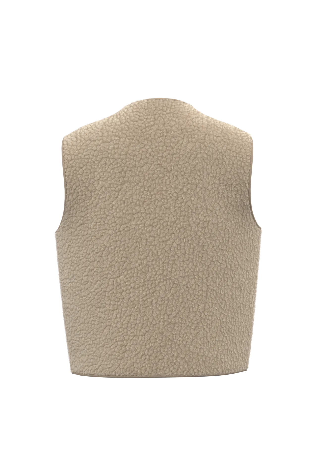 Ärmellose Sherpa-Jacke für Damen