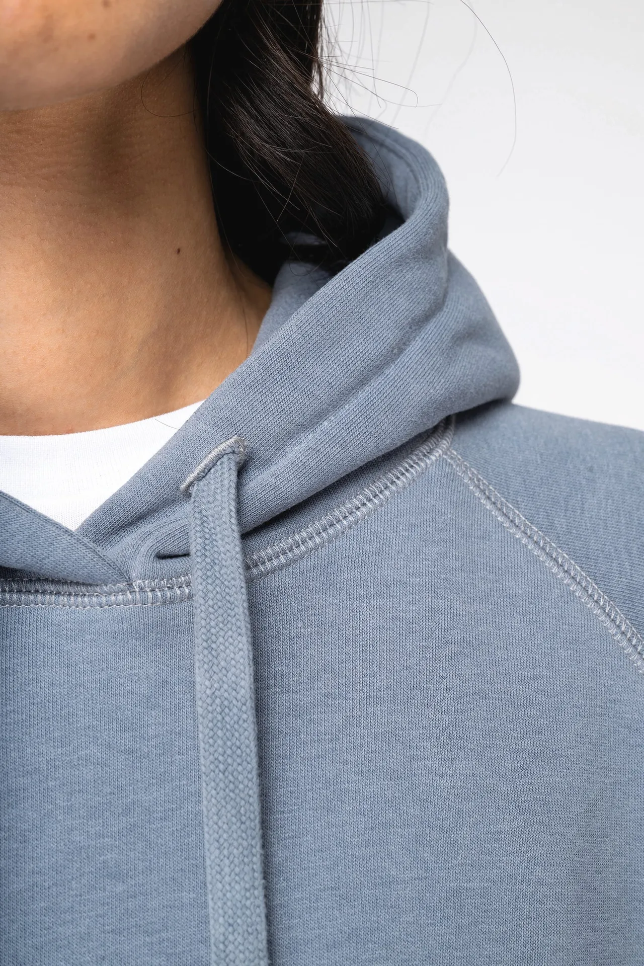 Umweltfreundliches Damen Kapuzensweatshirt Raglan