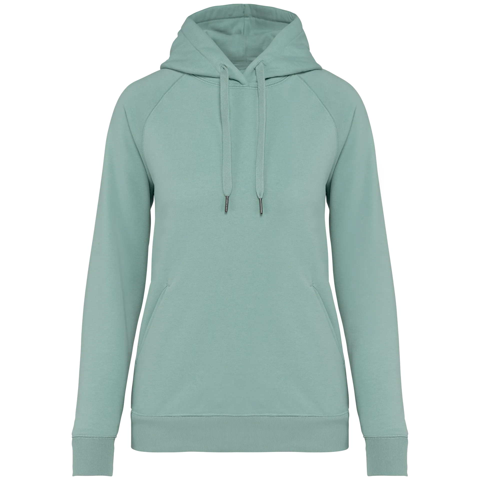 Umweltfreundliches Damen Kapuzensweatshirt Raglan