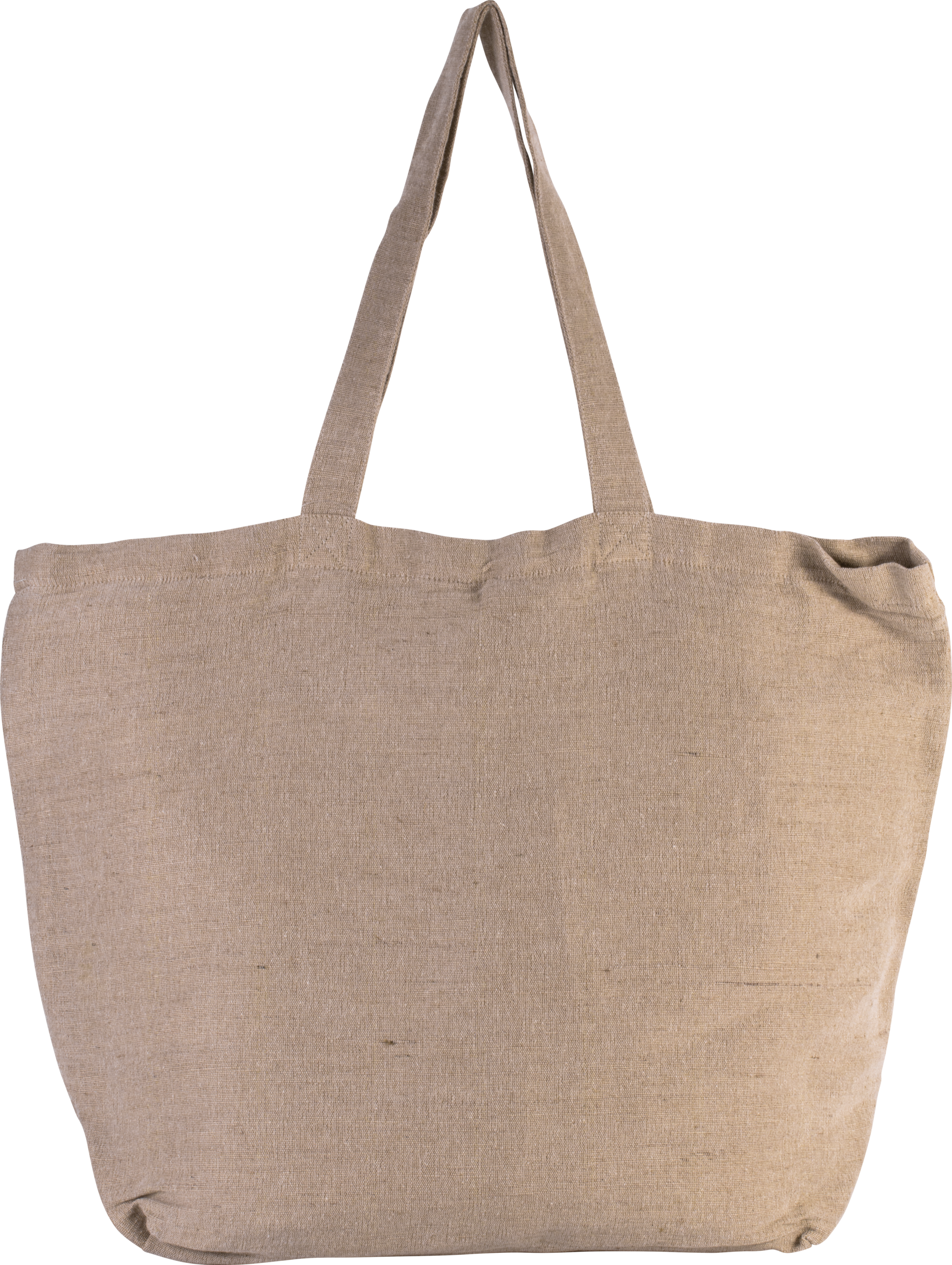 Große Jute-Baumwoll-Tasche mit Innenfutter