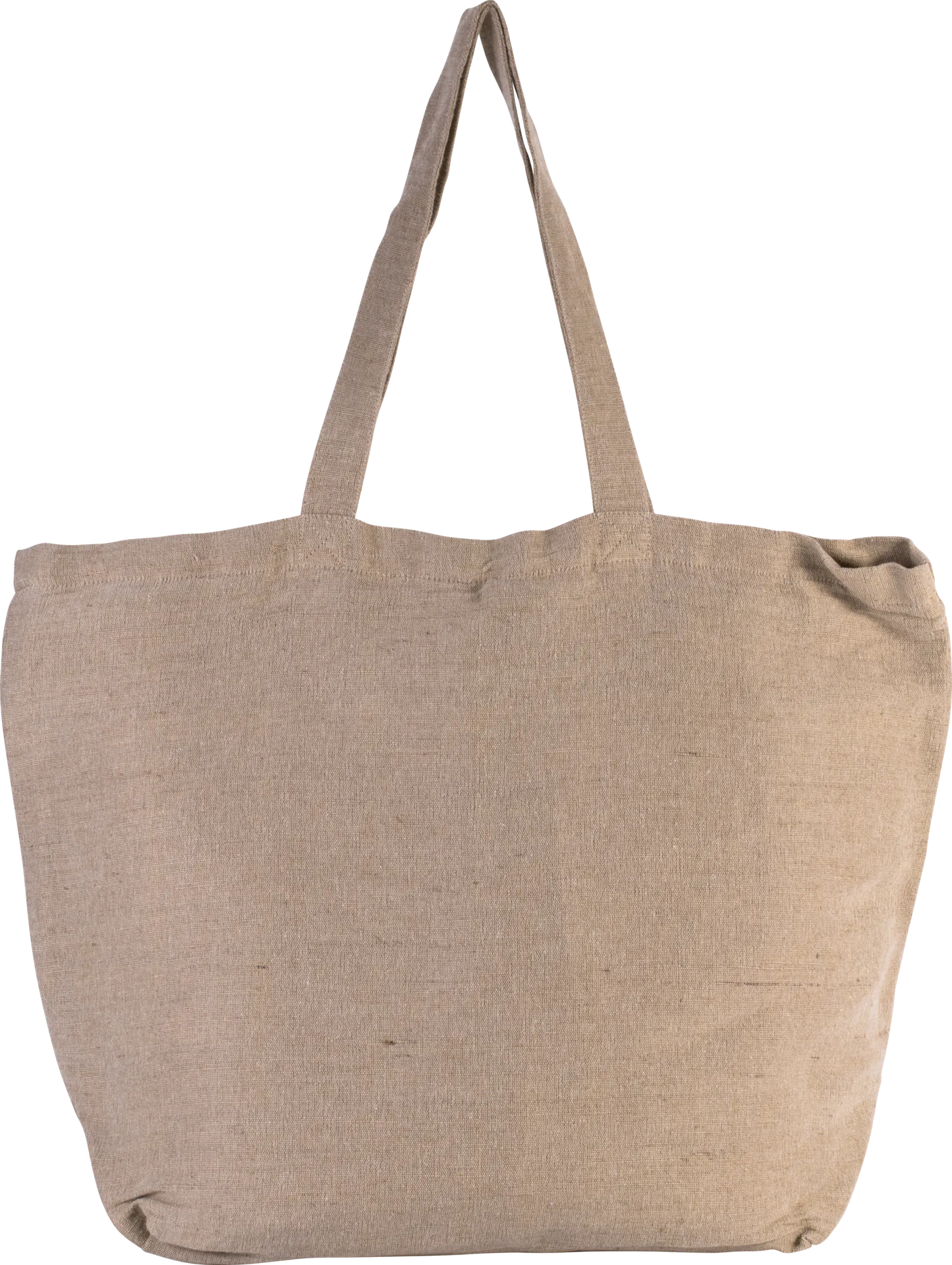 Große Jute-Baumwoll-Tasche mit Innenfutter