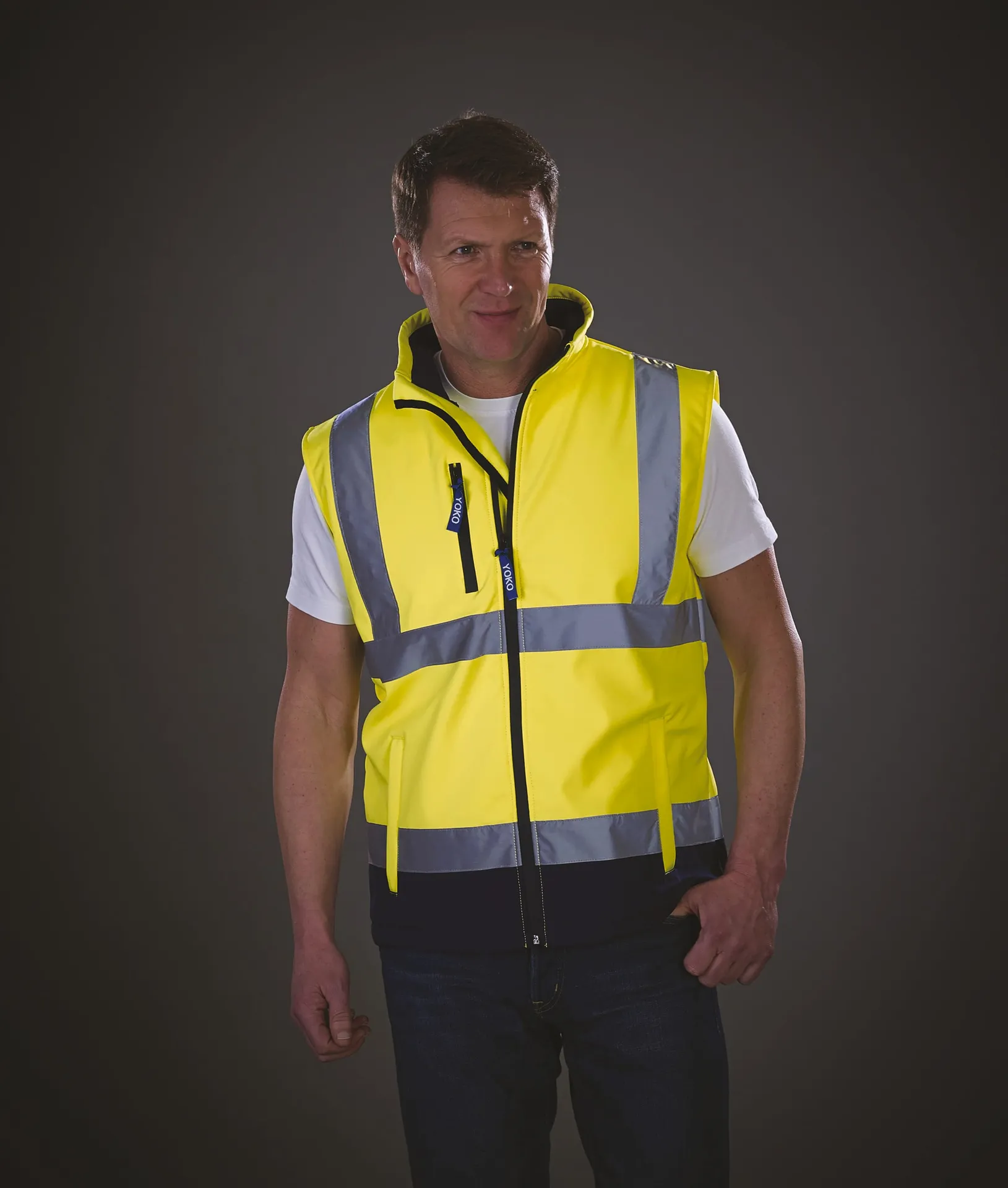 Hi-Vis Softshell Gilet
