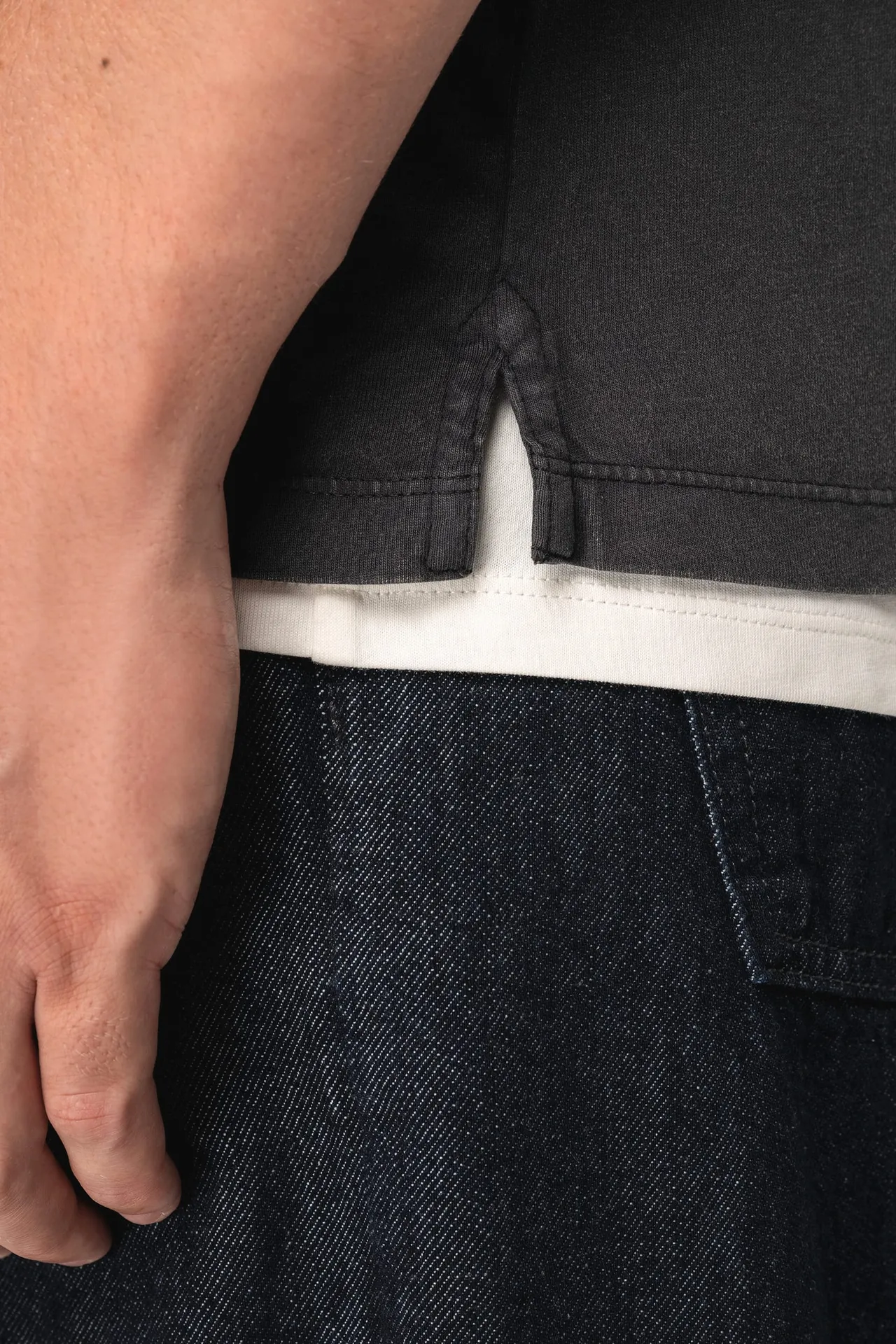 Umweltfreundliches ausgewaschenes Herren-Polohemd aus Jersey