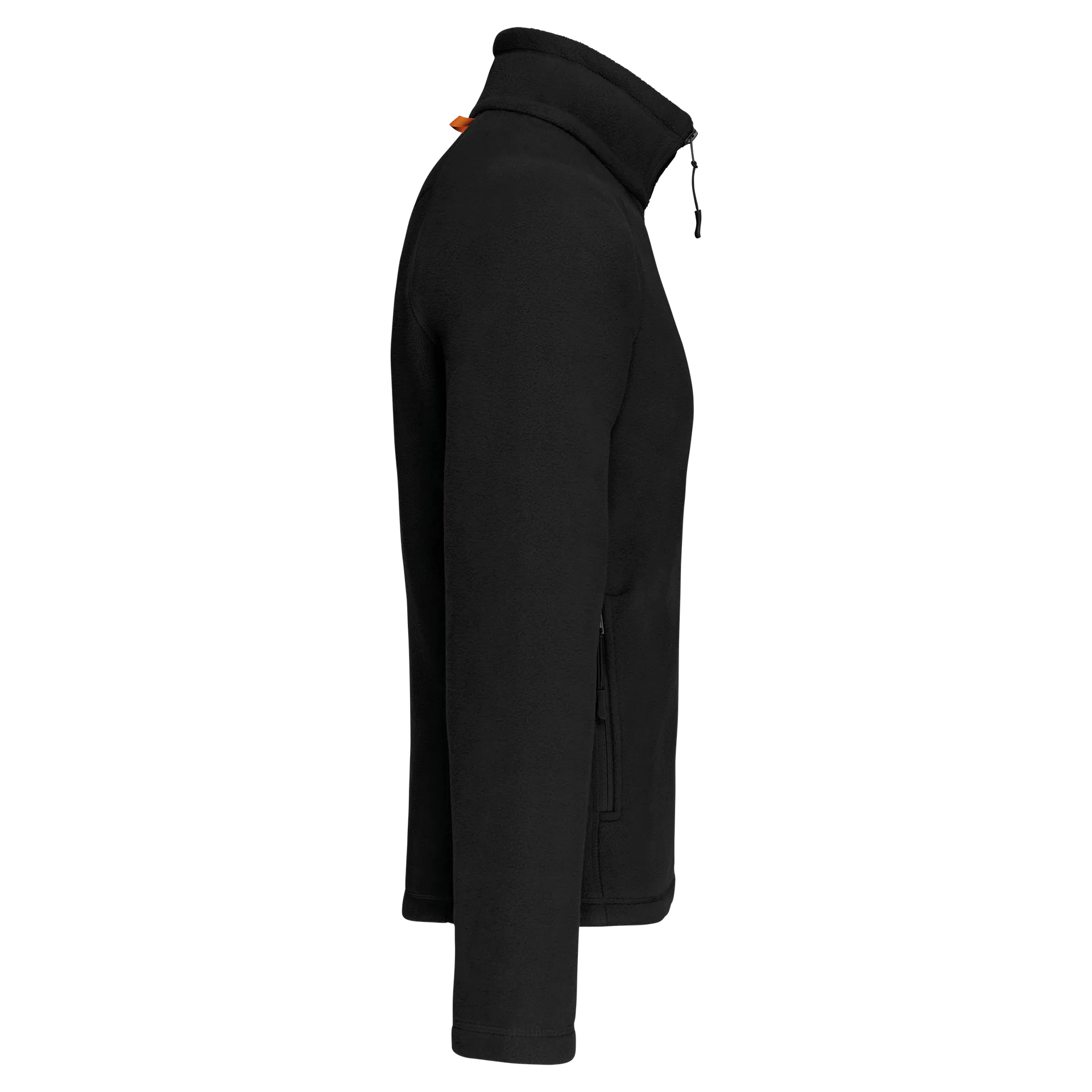 Mikrofleece-Jacke mit Reißverschluss Raglanärmel für Herren