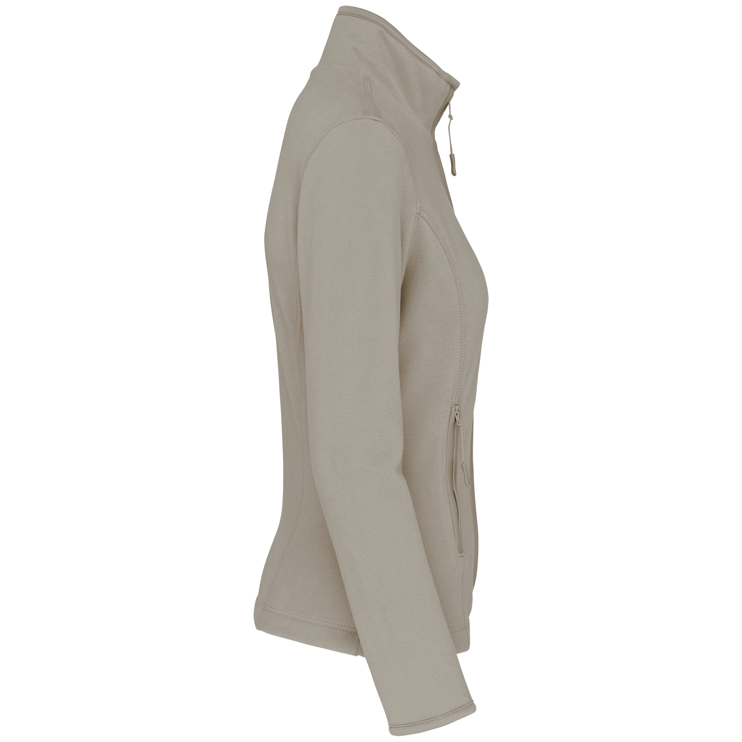 Mikrofleece-Jacke mit Reißverschluss für Damen