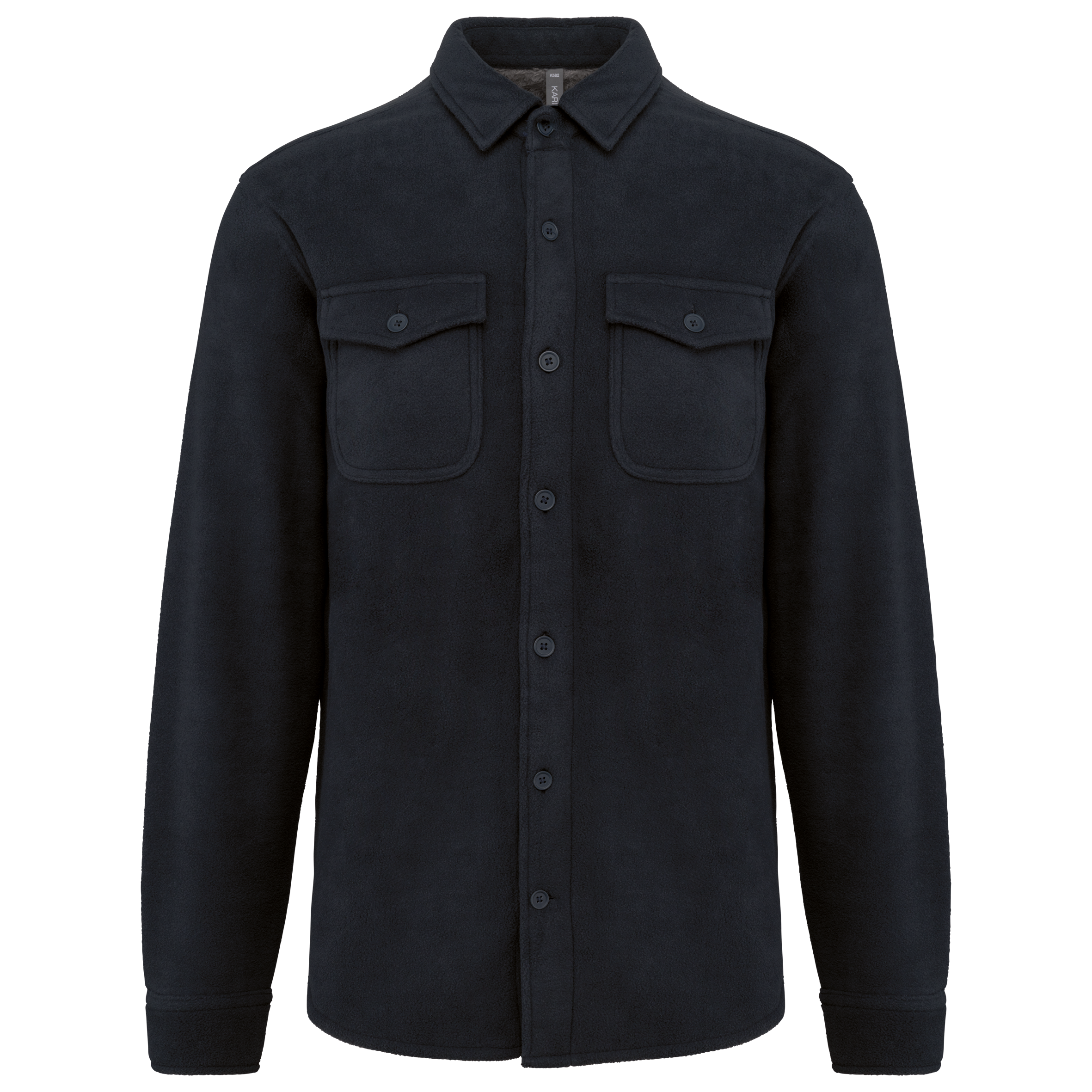 Fleece-Hemdjacke mit Sherpa-Futter