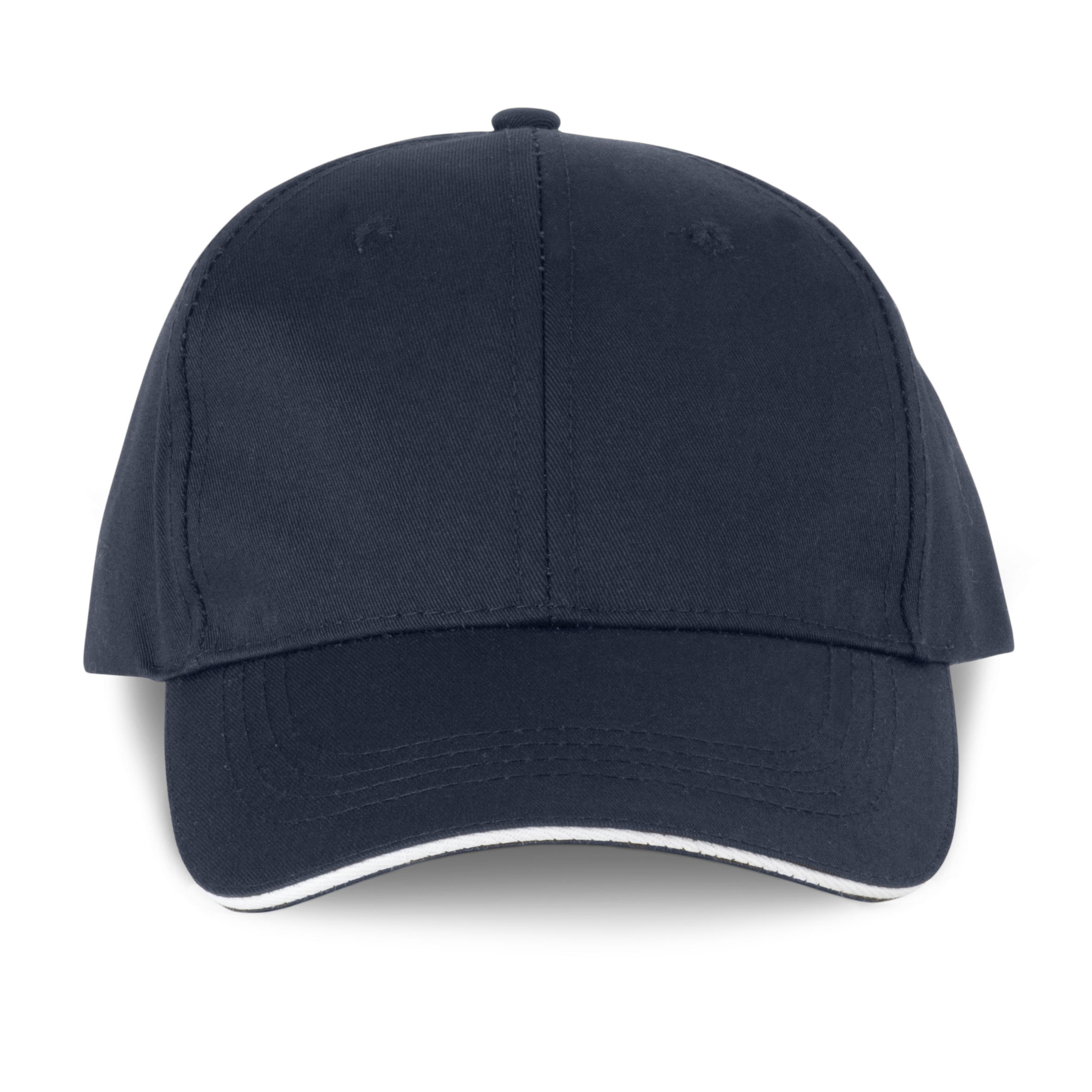 6-Panel-Cap mit Kontrast-Sandwichschirm OEKO-TEX® STANDARD 100