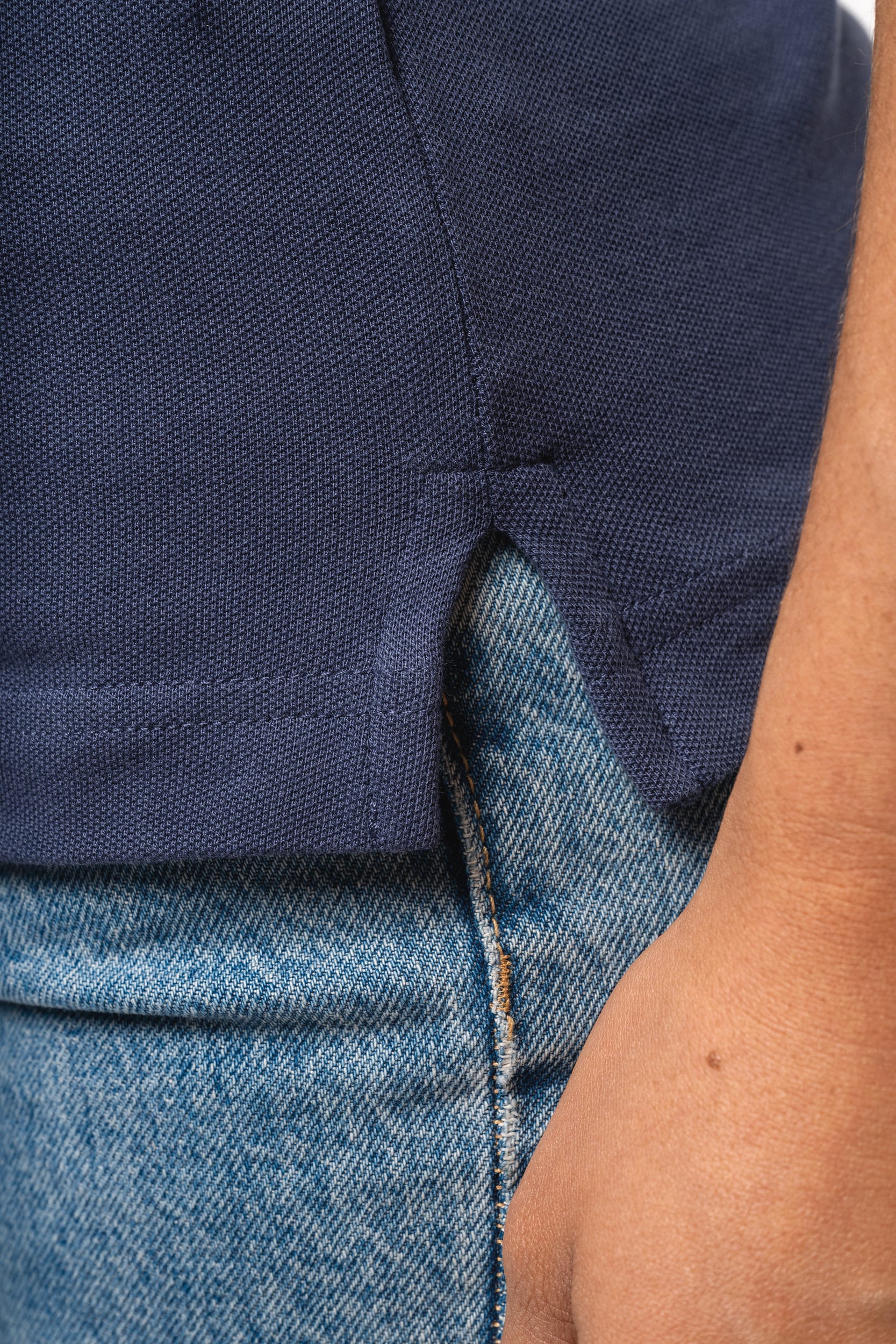 Kurzarm-Polohemd für Damen. Aus Baumwollpiqué