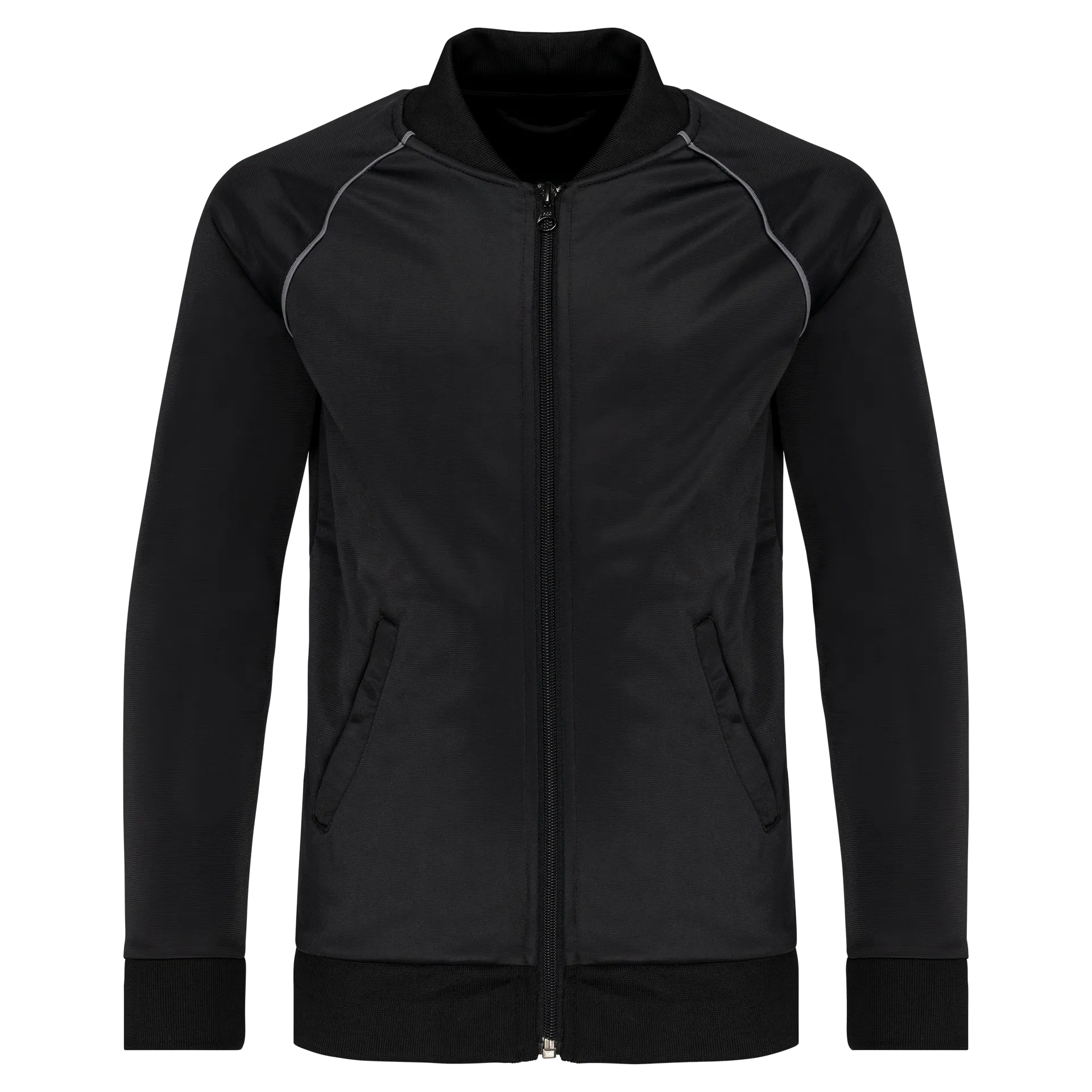 Trainingsjacke mit Reißverschluss und Paspel für Kinder