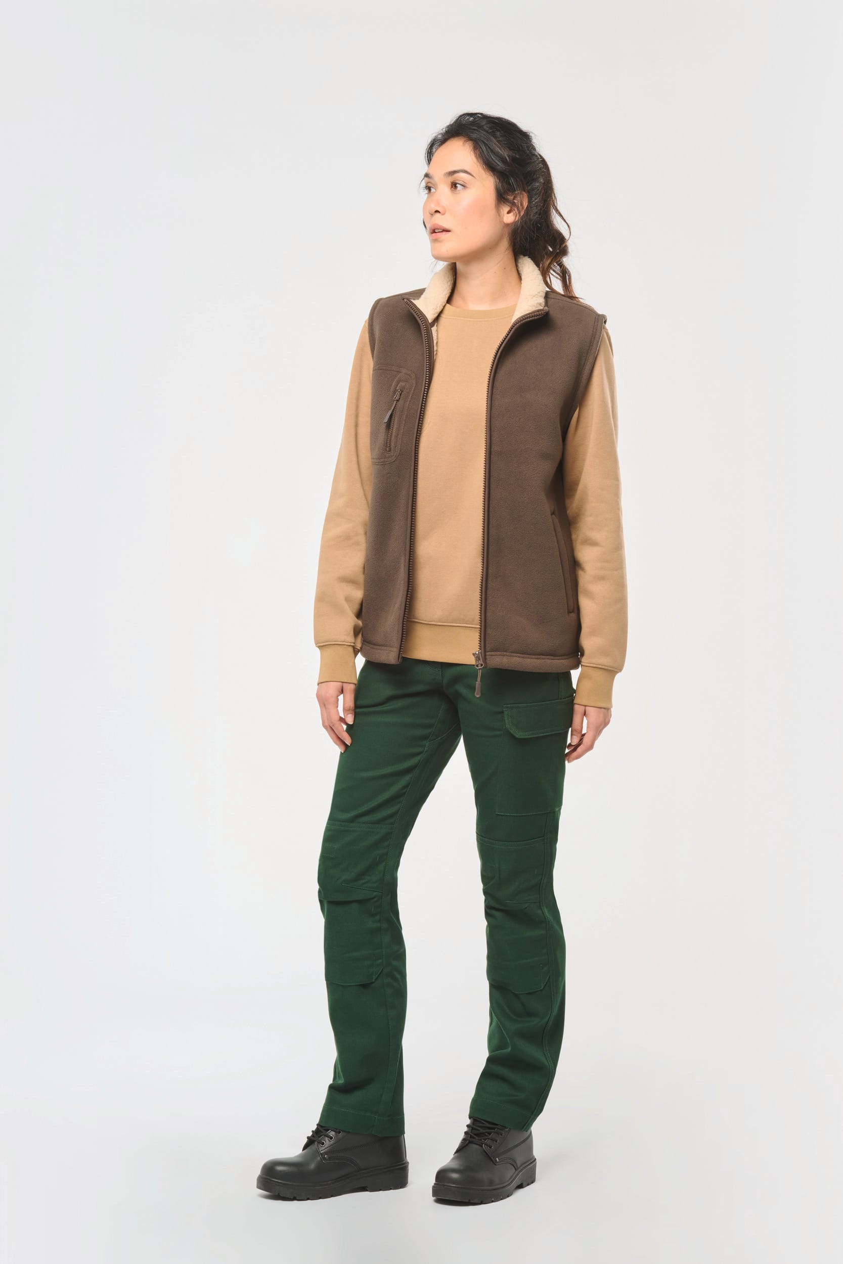 Bodywärmer aus Fleece mit Sherpa-Innenseite, Unisex Bodywärmer aus Fleece mit Sherpa-Innenseite, Unisex