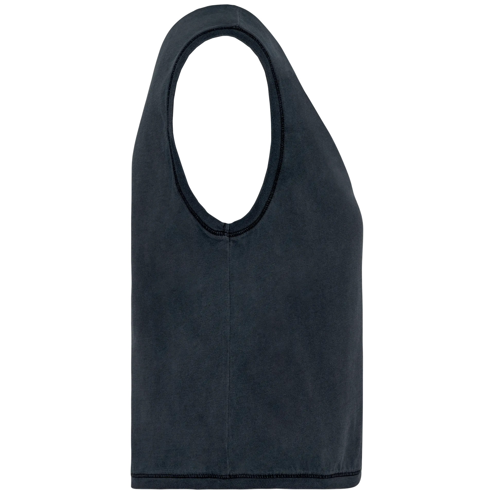 Umweltfreundliches ärmelloses Cropped Damen-T-Shirt