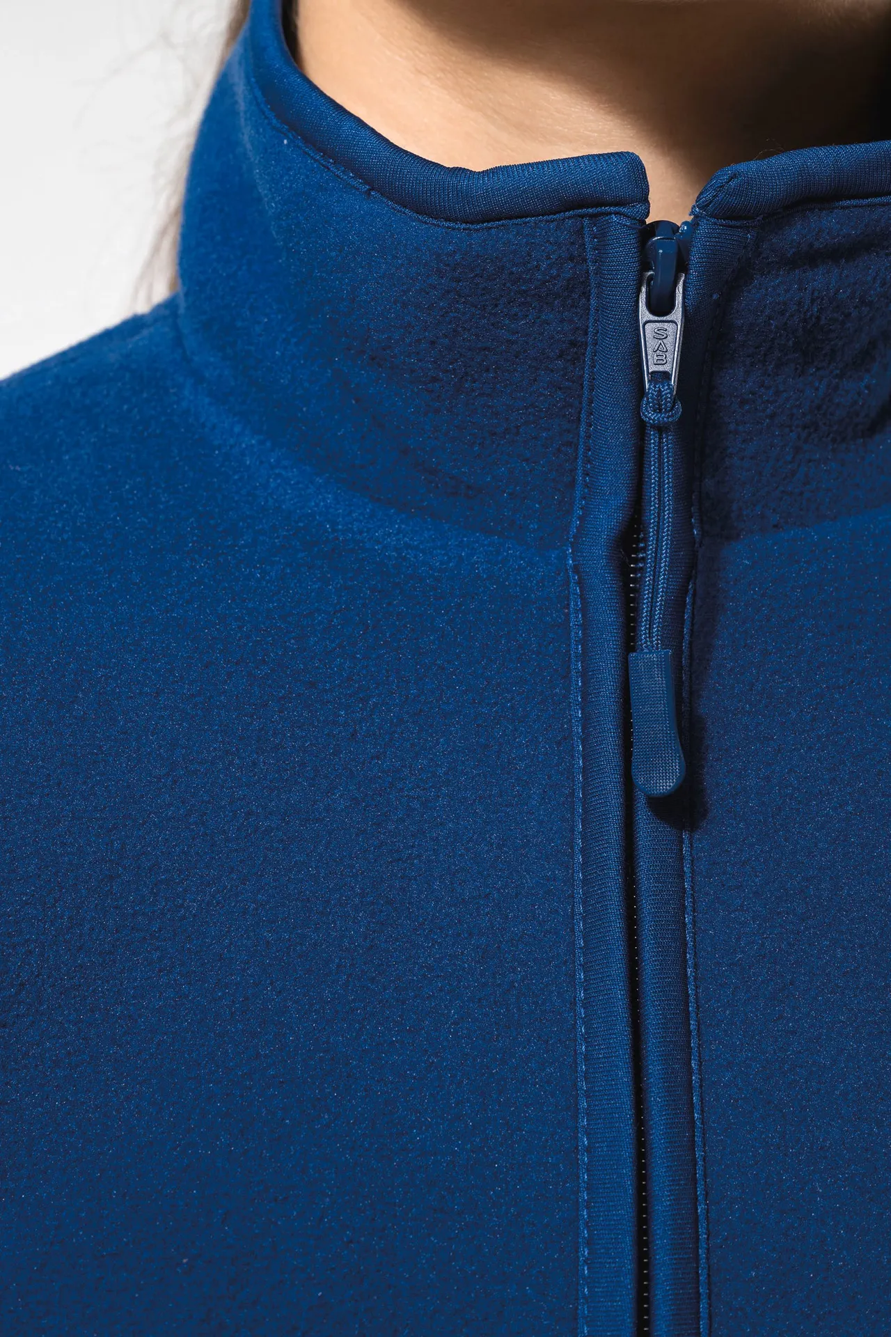 Mikrofleece-Jacke mit Reißverschluss für Damen