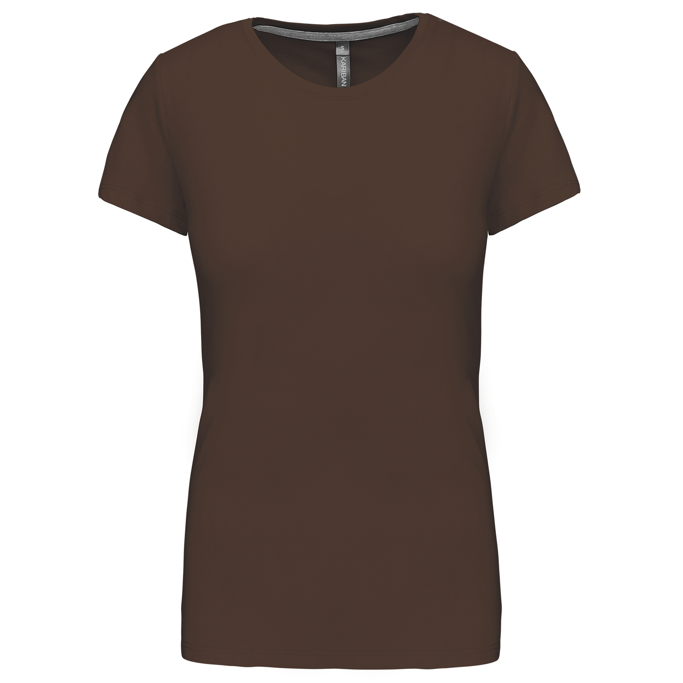 Ladies' short-sleeved crew neck T-shirt