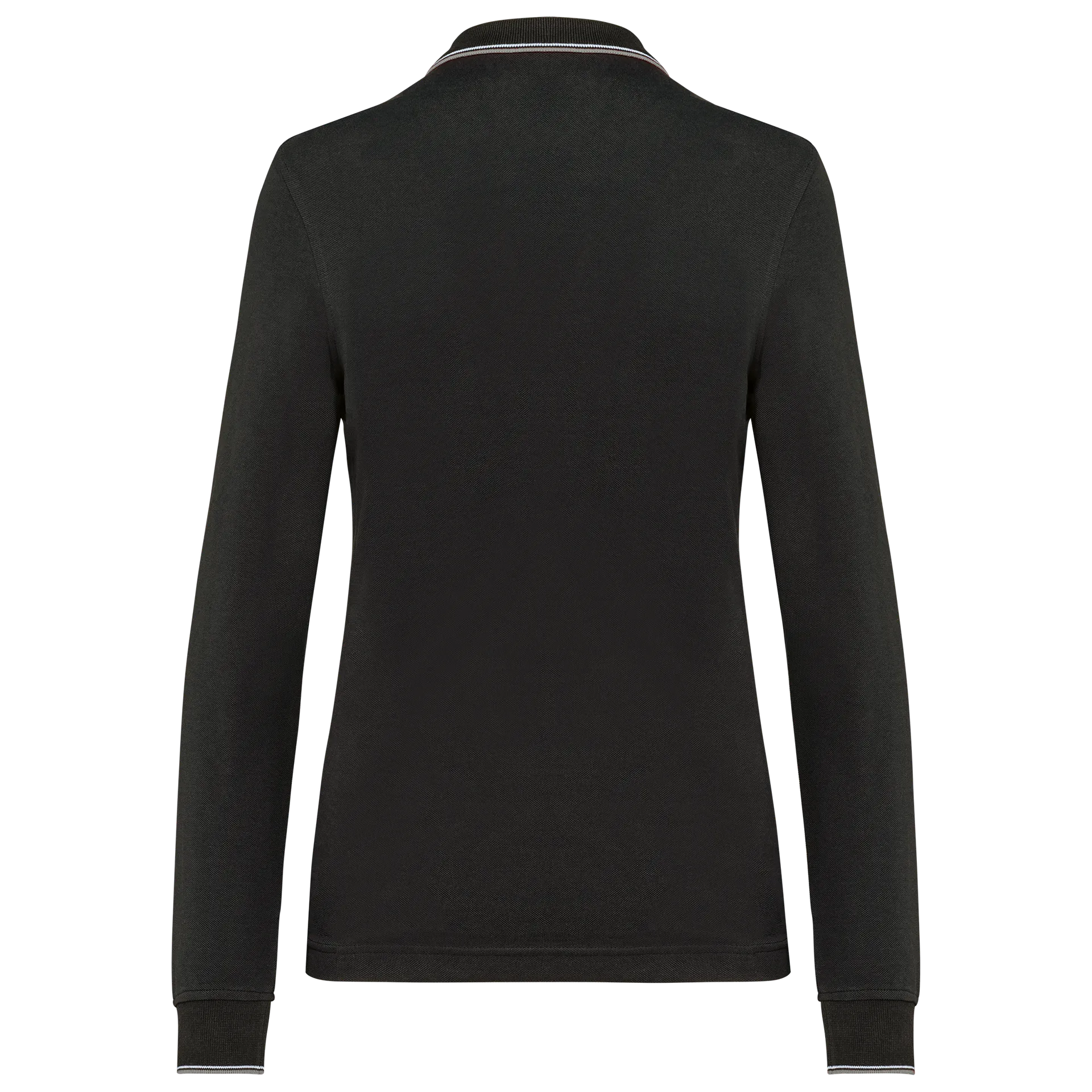 Langarm-Polohemd aus Piqué für Damen