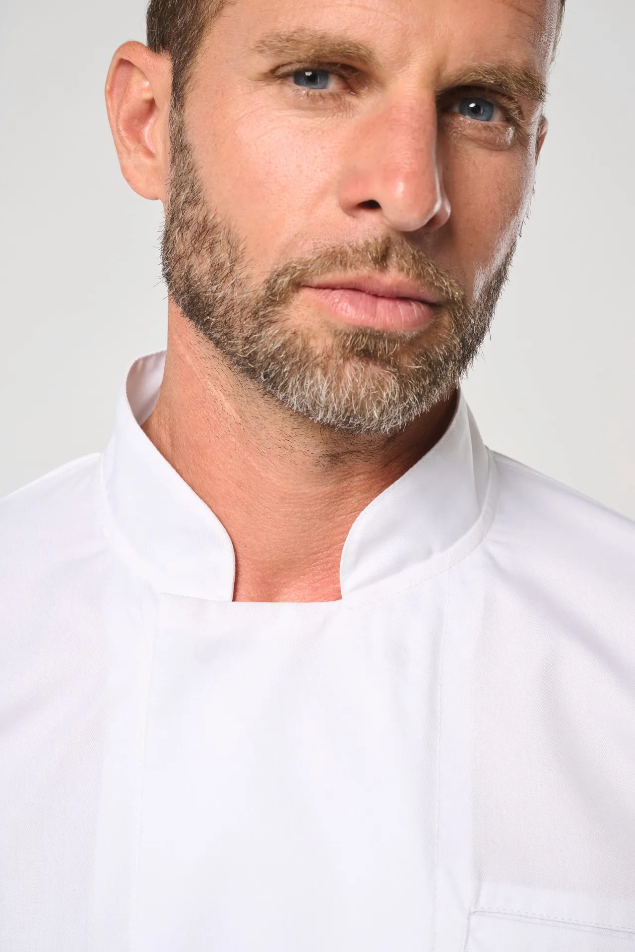 Umweltfreundliche, atmungsaktive Unisex-Kochjacke mit langen Ärmeln