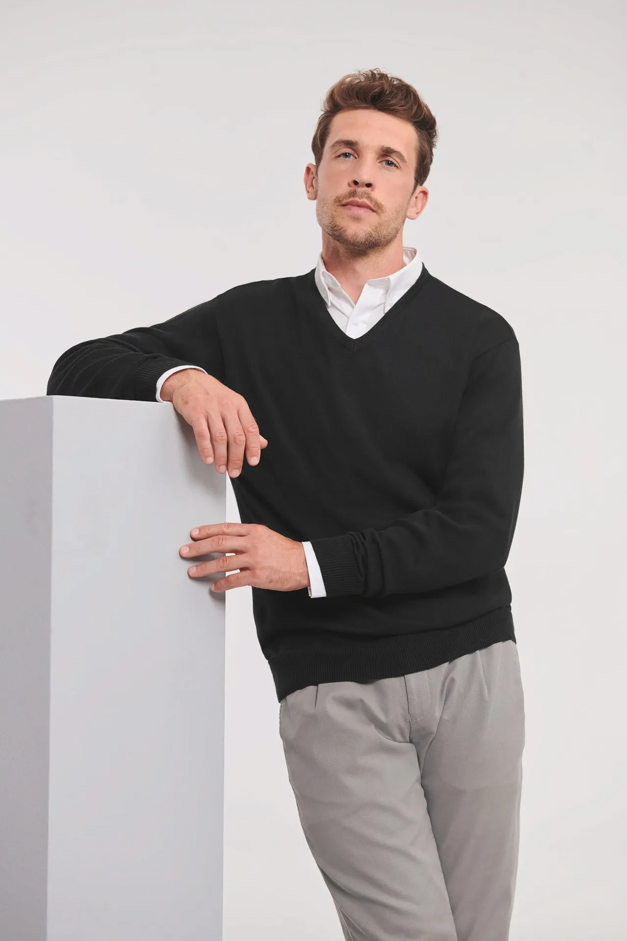 V-neck Knitted Pullover