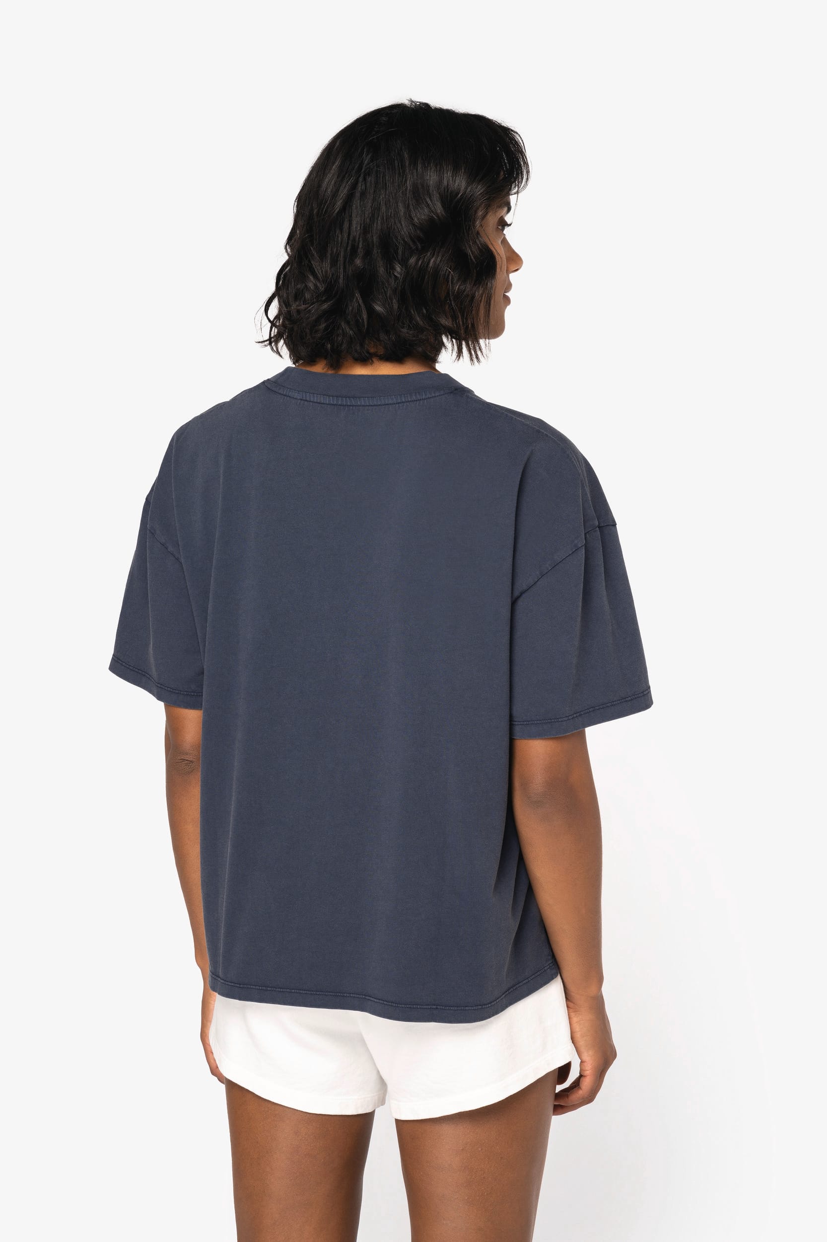 Ausgewaschenes umweltfreundliches Oversize-T-Shirt für Damen Ausgewaschenes umweltfreundliches Oversize-T-Shirt für Damen