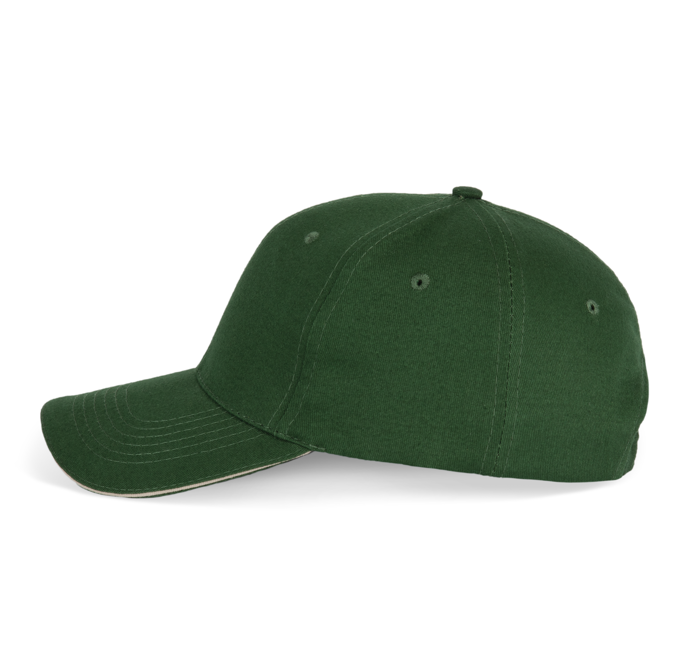 6-Panel-Kappe mit Kontrast-Sandwichschirm