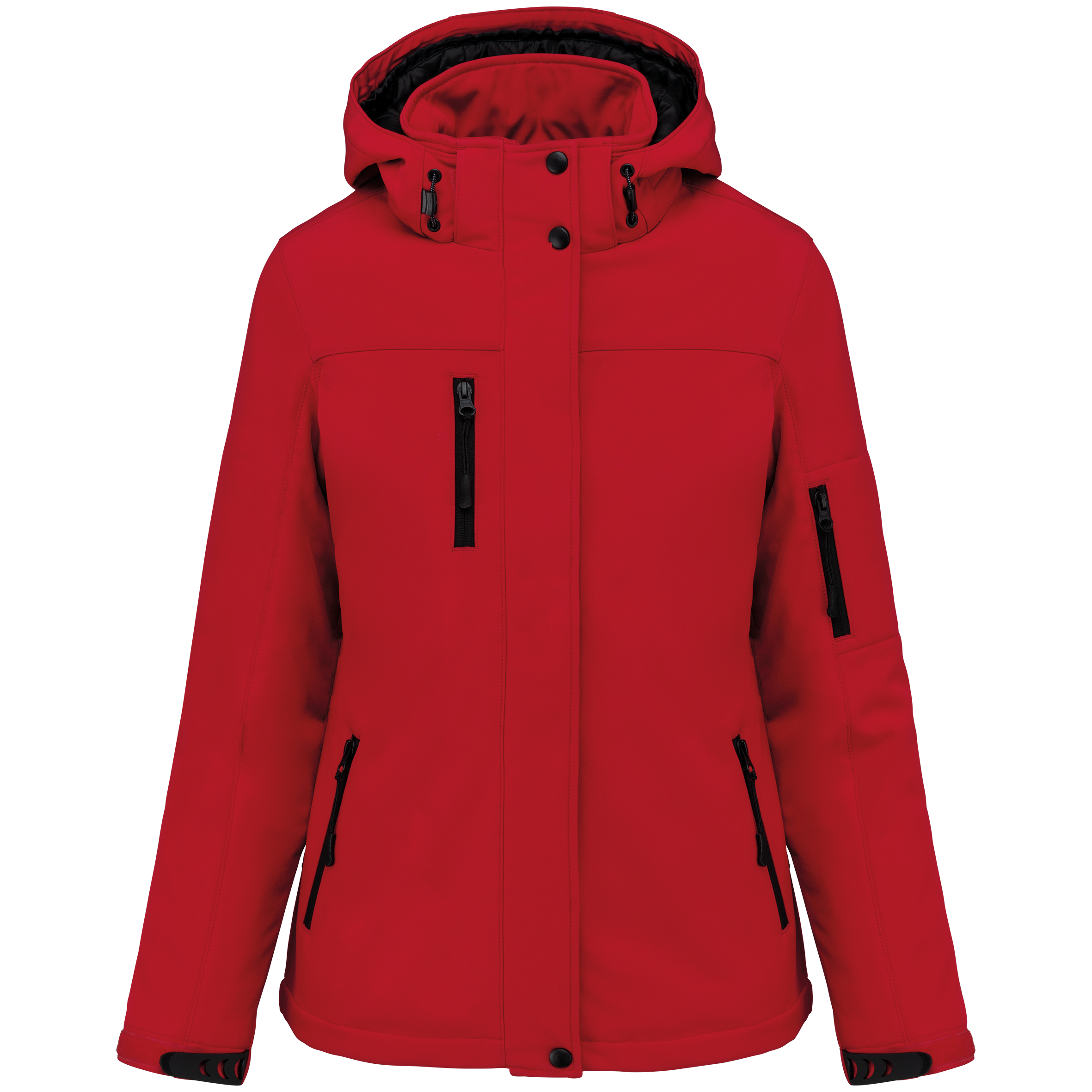 Damenparka Softshell wattiert mit Kapuze