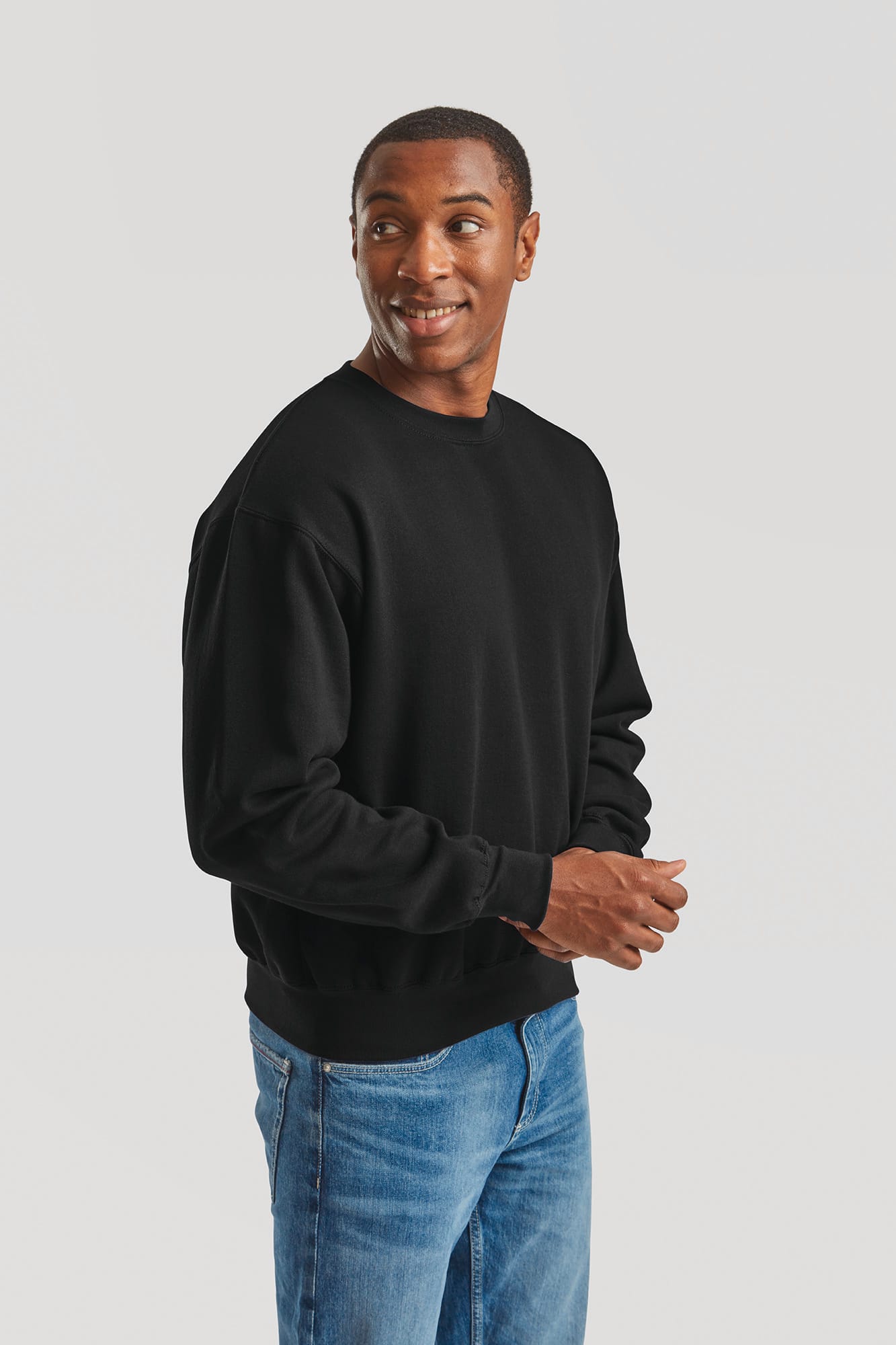 Sweatshirt mit Rundhalsausschnitt aus Baumwolle für Herren