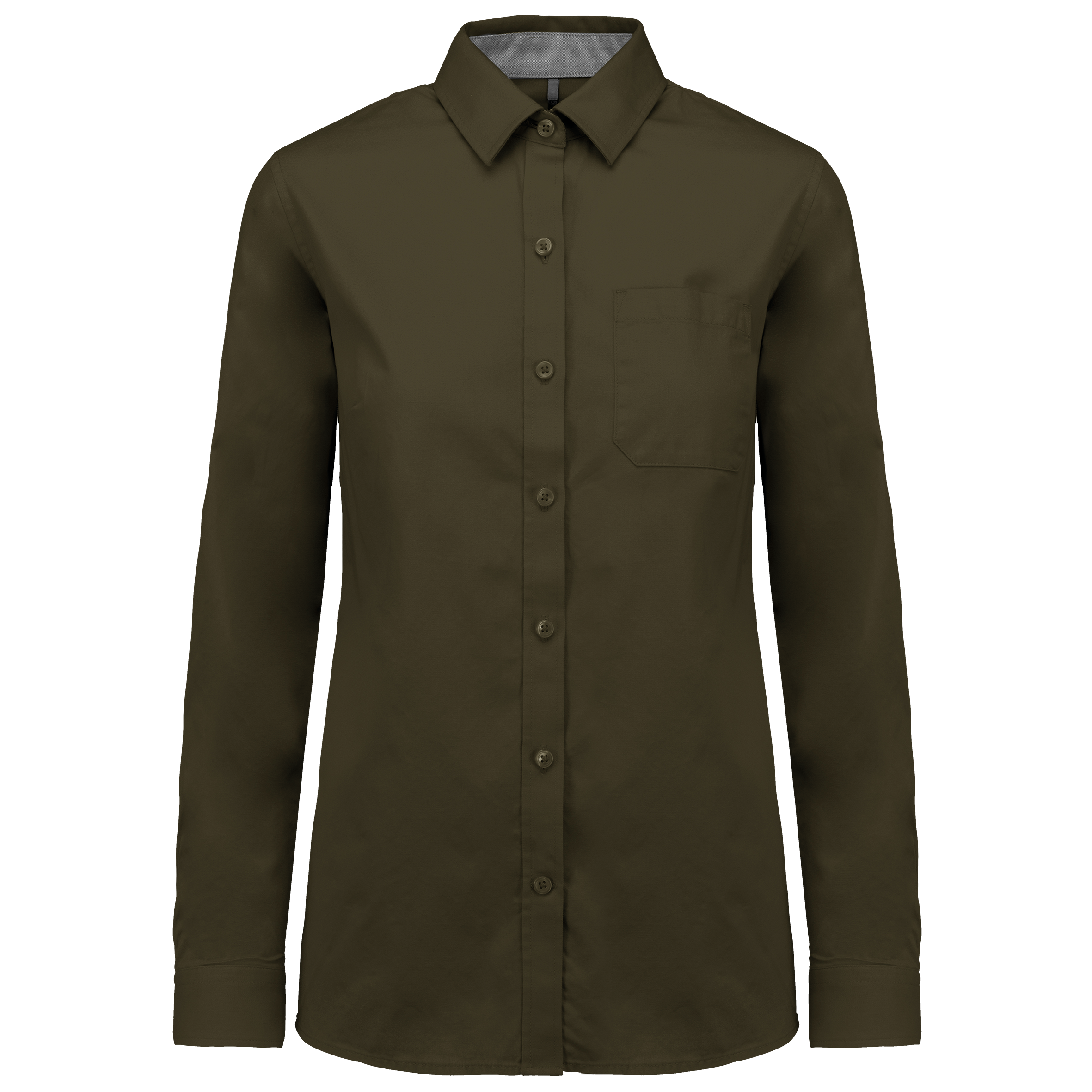 Langarm-Baumwollhemd für Damen