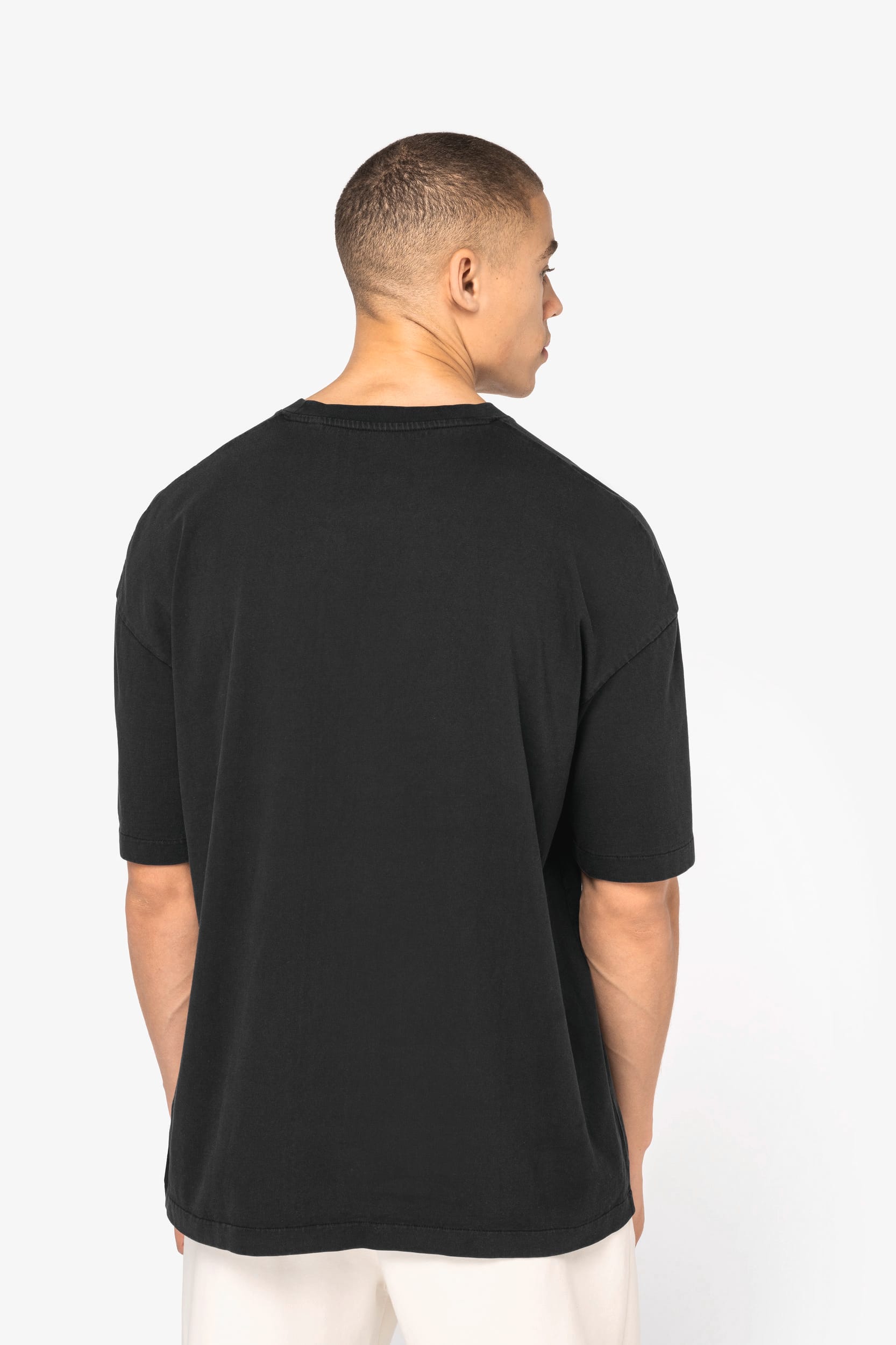 Ausgewaschenes umweltfreundliches Oversize-T-Shirt für Herren Ausgewaschenes umweltfreundliches Oversize-T-Shirt für Herren