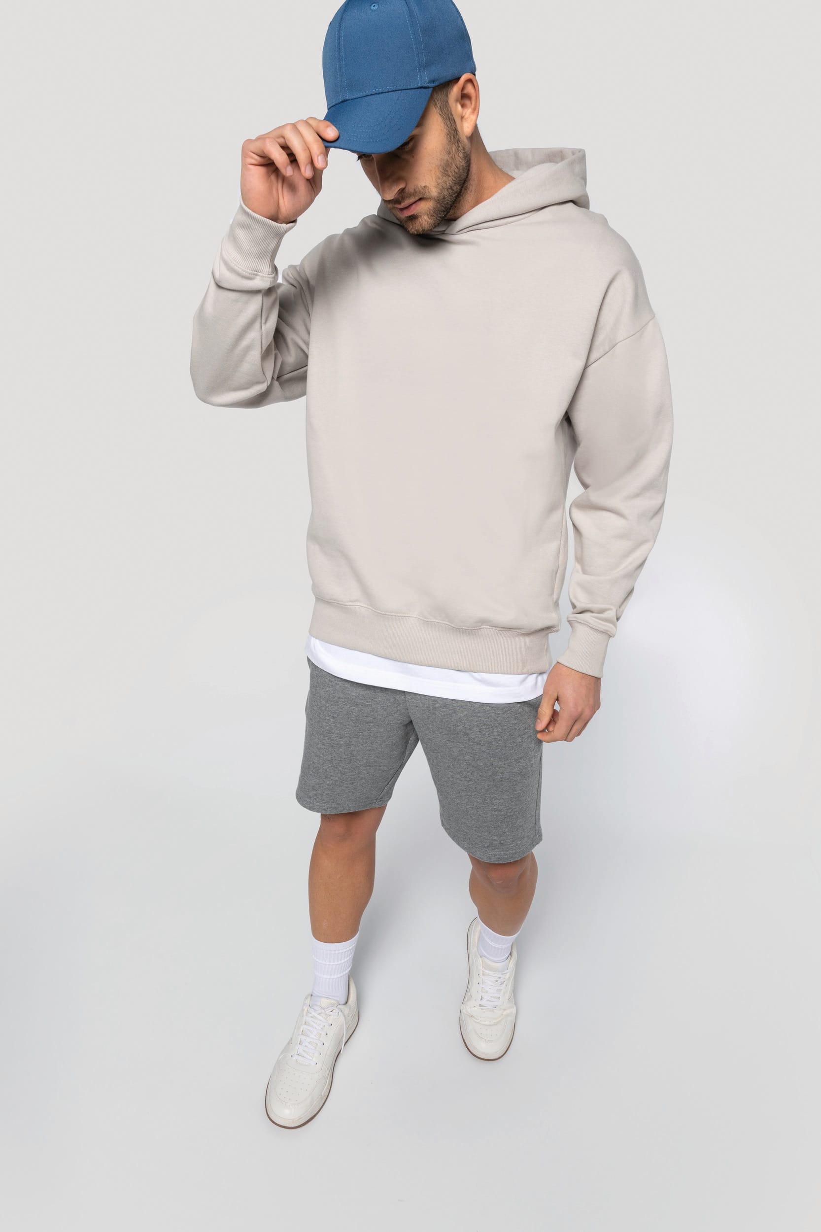 Eco-friendly fleece bermuda shorts
