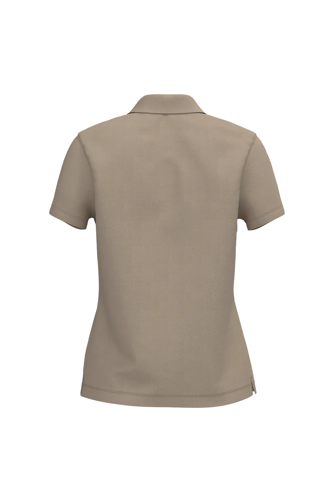 Dammen Kurzam Poloshirt aus Baumwollpiqué