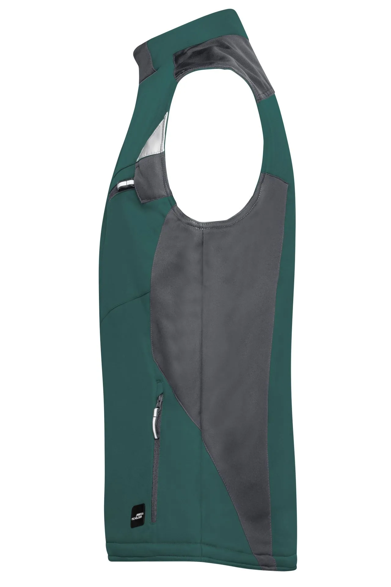 James & Nicholson JN825 – Robuste Winter Softshell-Arbeitsweste mit CORDURA®