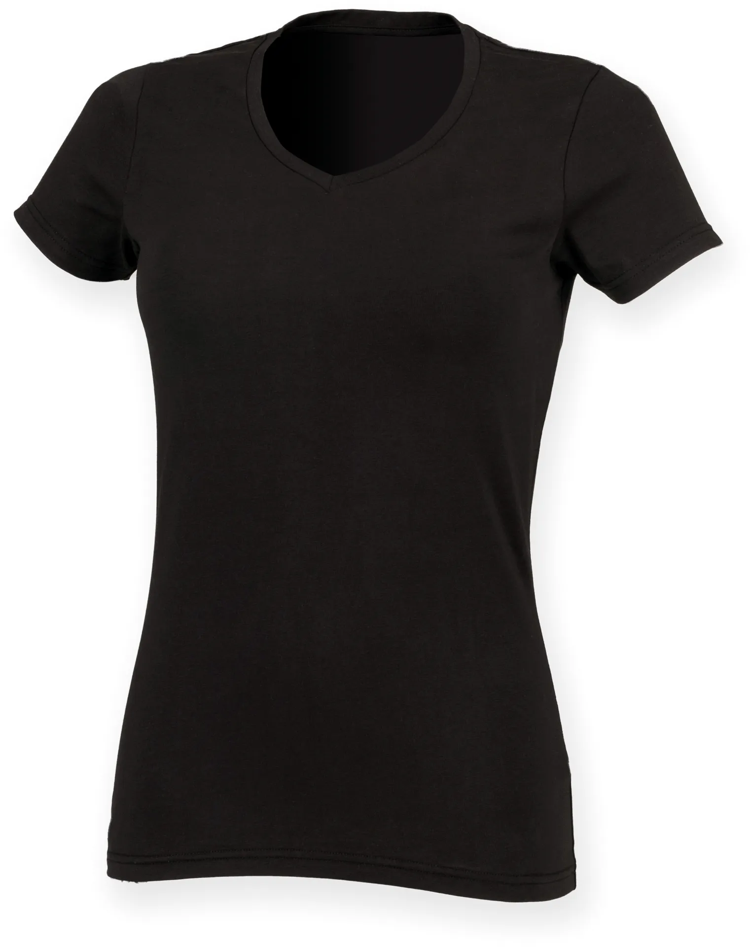 Ladies Stretch V-Neck T-Shirt
