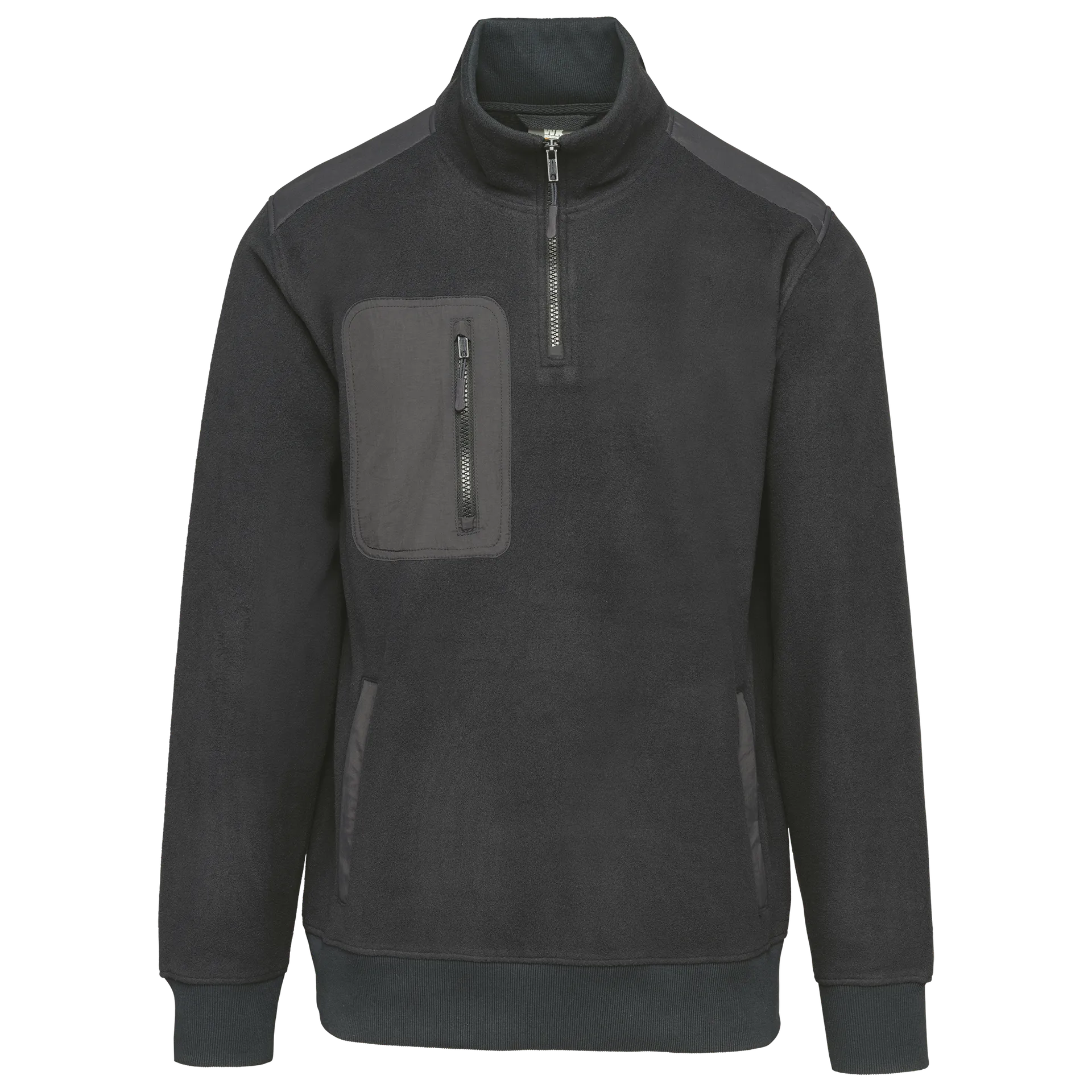 Umweltfreundlicher Fleecepullover mit Reißverschlusskragen, Unisex