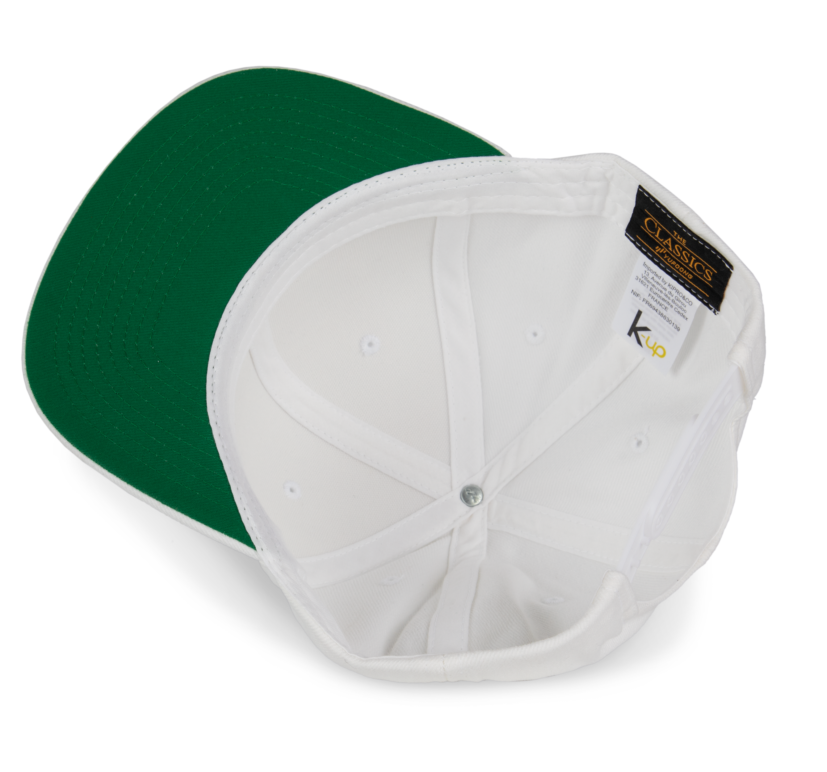 6-Panel-Kappe, flacher Schirm