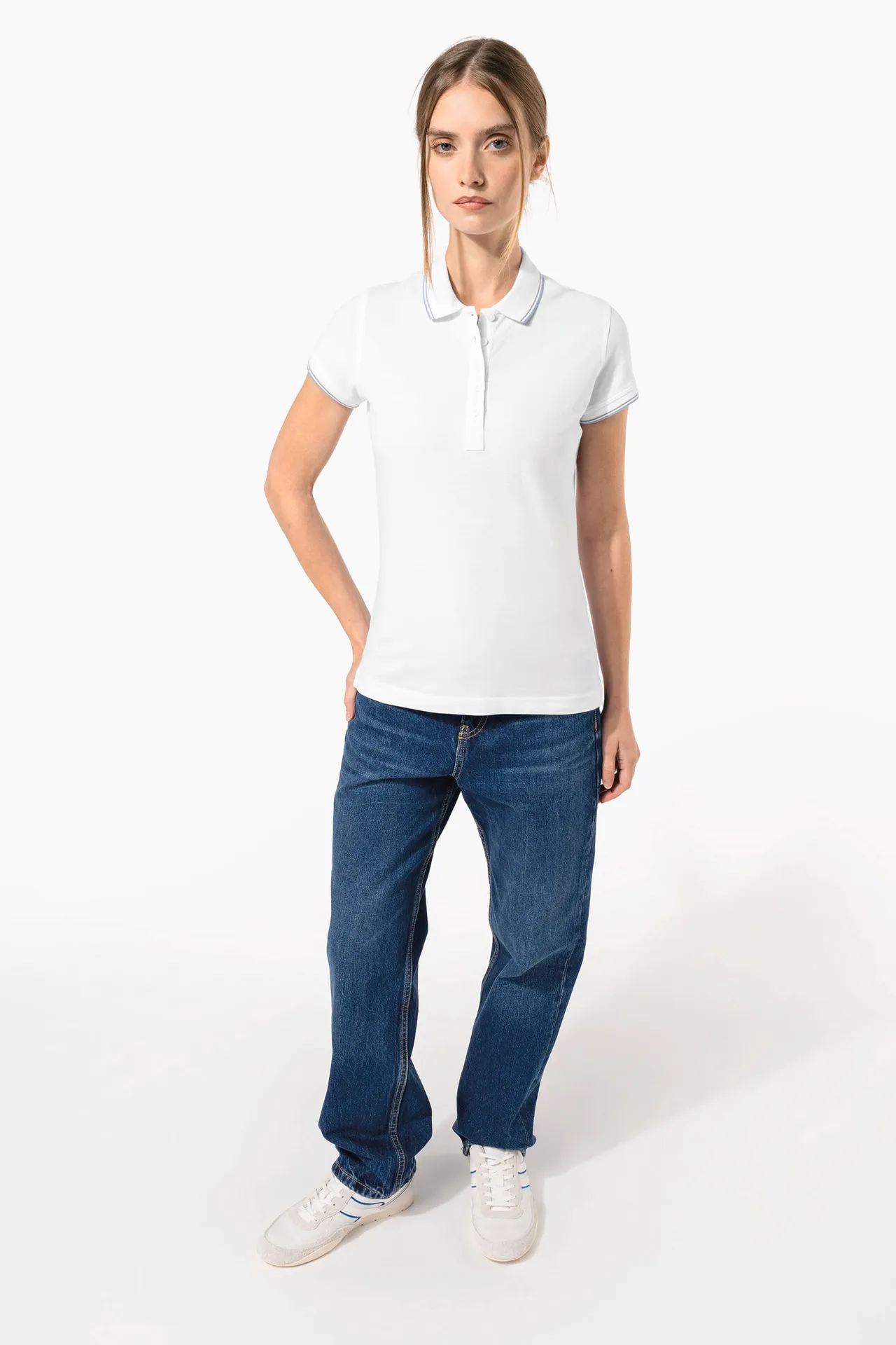 Damen Piqué Poloshirt Kurzarm