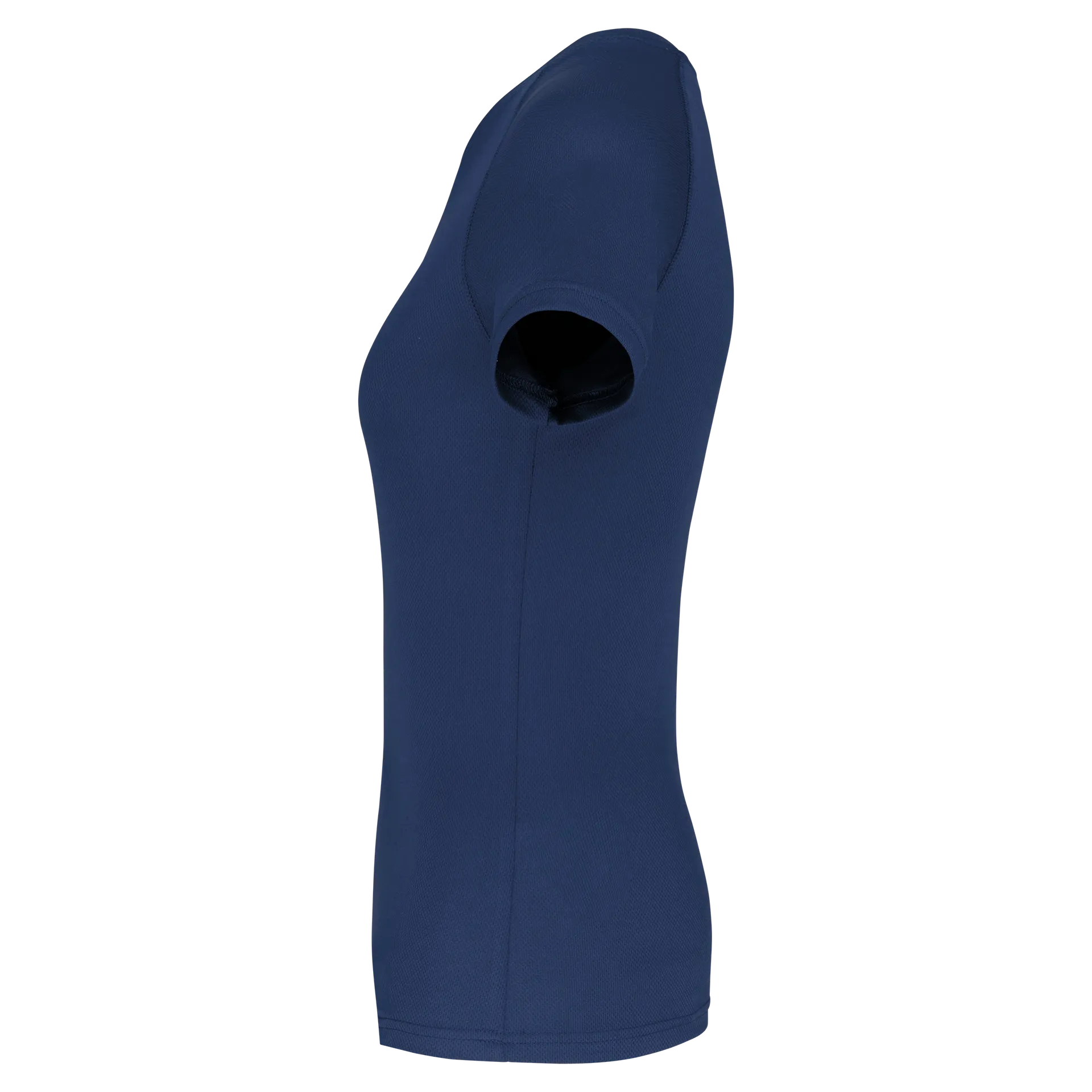 Damen-Sportshirt aus Recyclingmaterial mit Rundhalsausschnitt