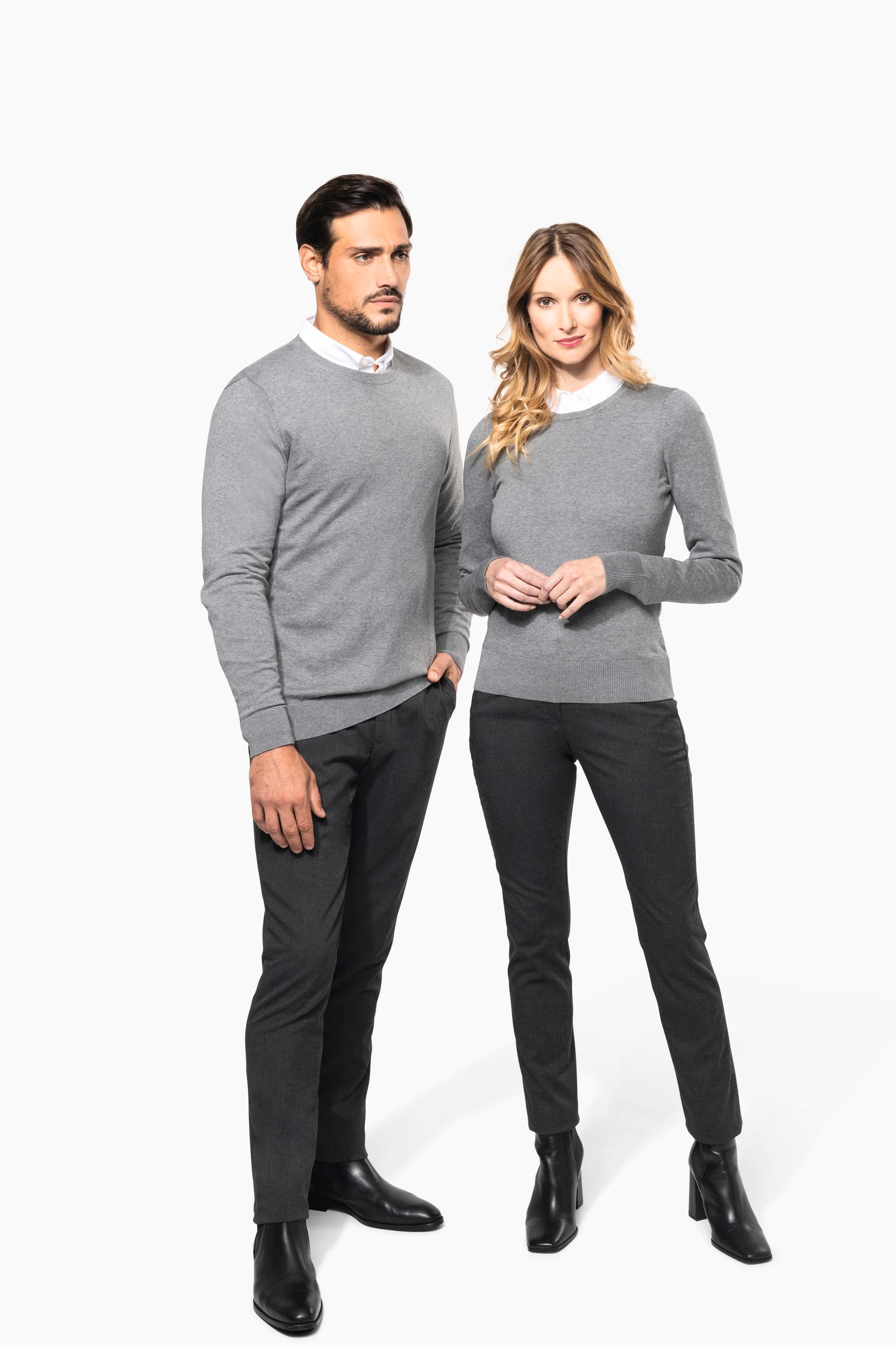 Supima®-Herrenpullover mit Rundhalsausschnitt